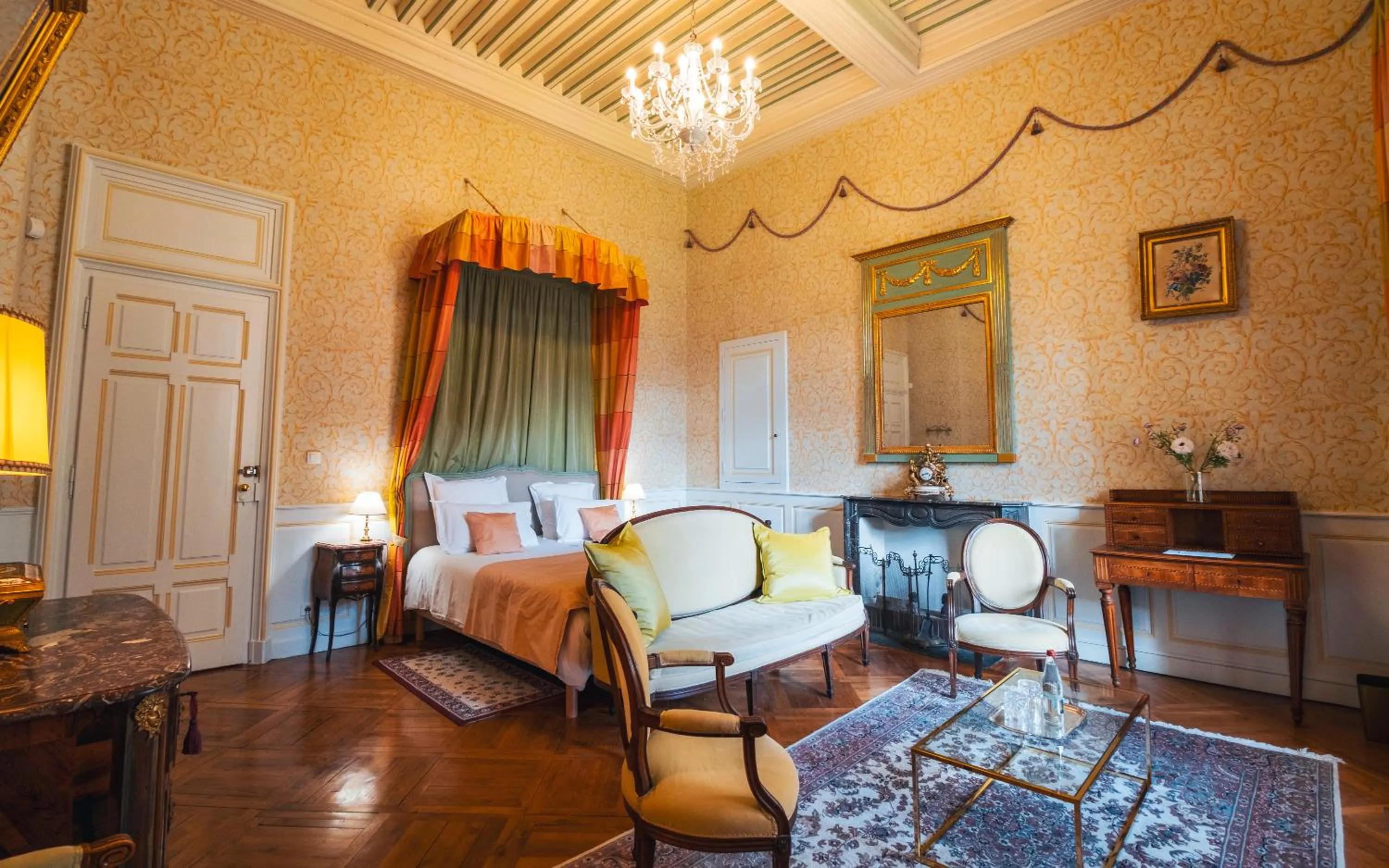 Bed in Château de Thorens