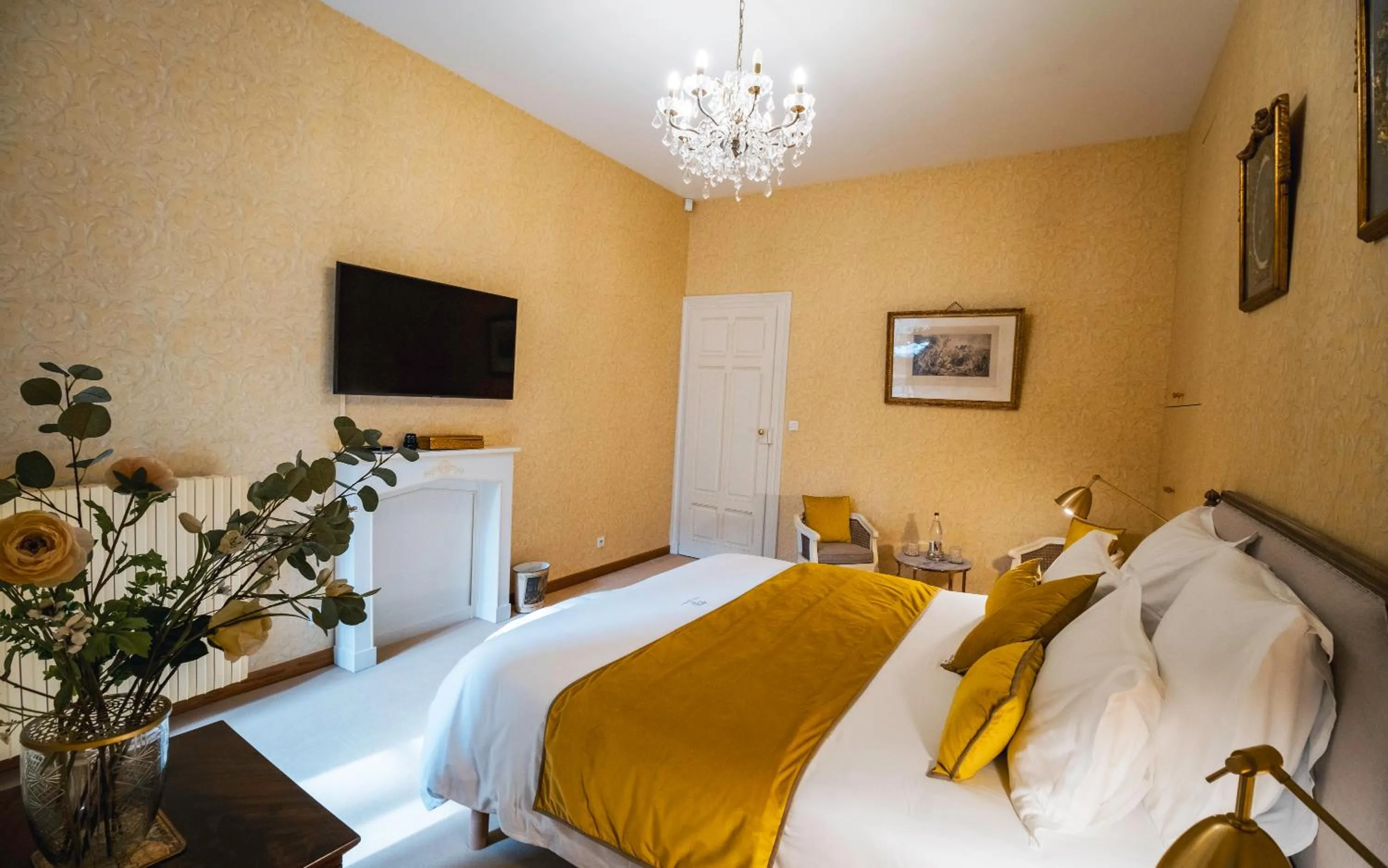 Bed in Château de Thorens