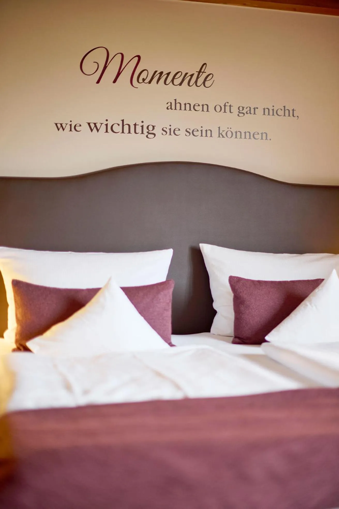 Bed in Hotel Hubertus