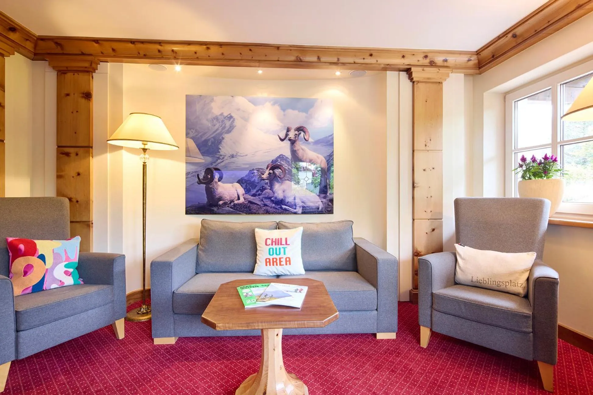 Lobby or reception in Hotel Hubertus