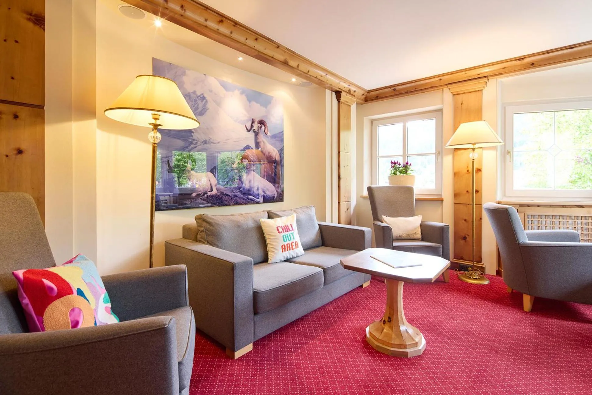 Lobby or reception in Hotel Hubertus