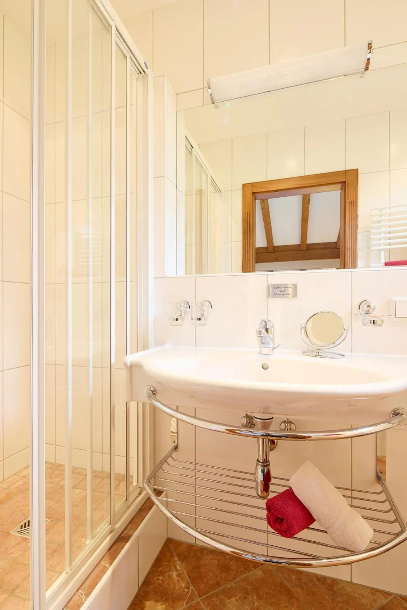 Bathroom in Hotel Hubertus