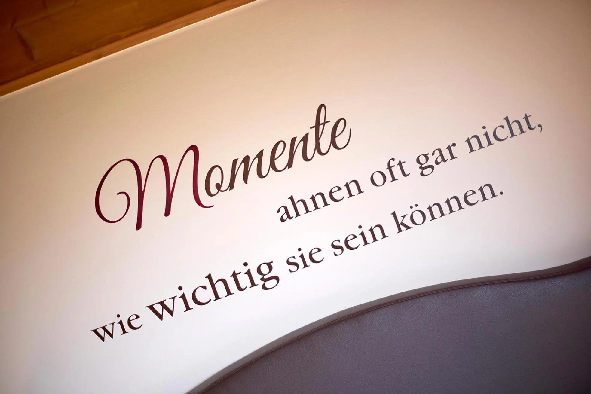 Decorative detail in Hotel Hubertus