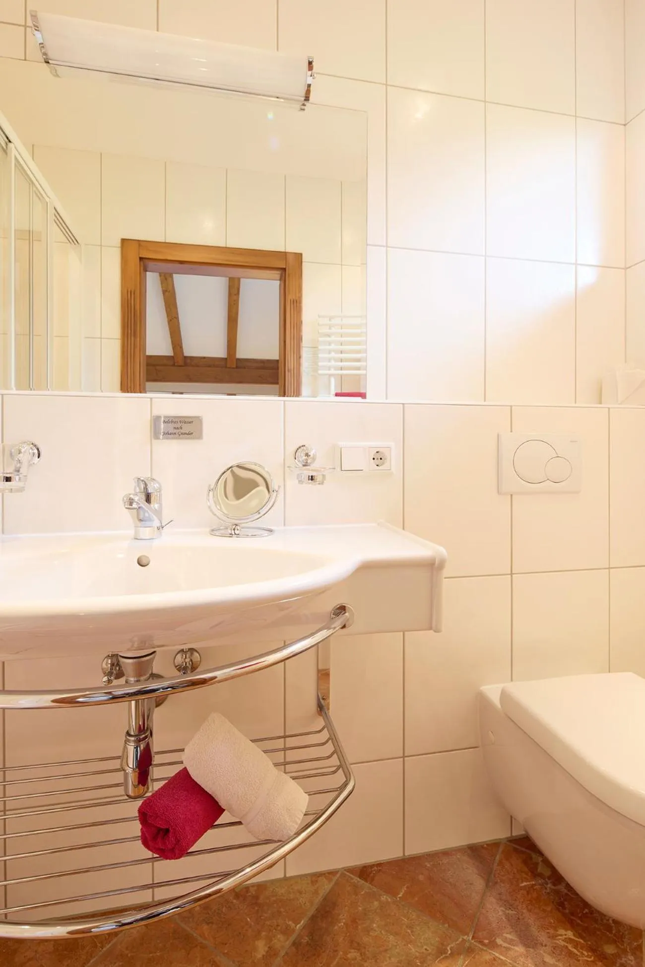 Bathroom in Hotel Hubertus