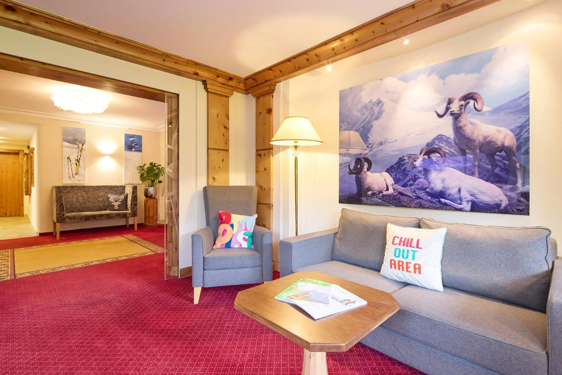 Lobby or reception in Hotel Hubertus