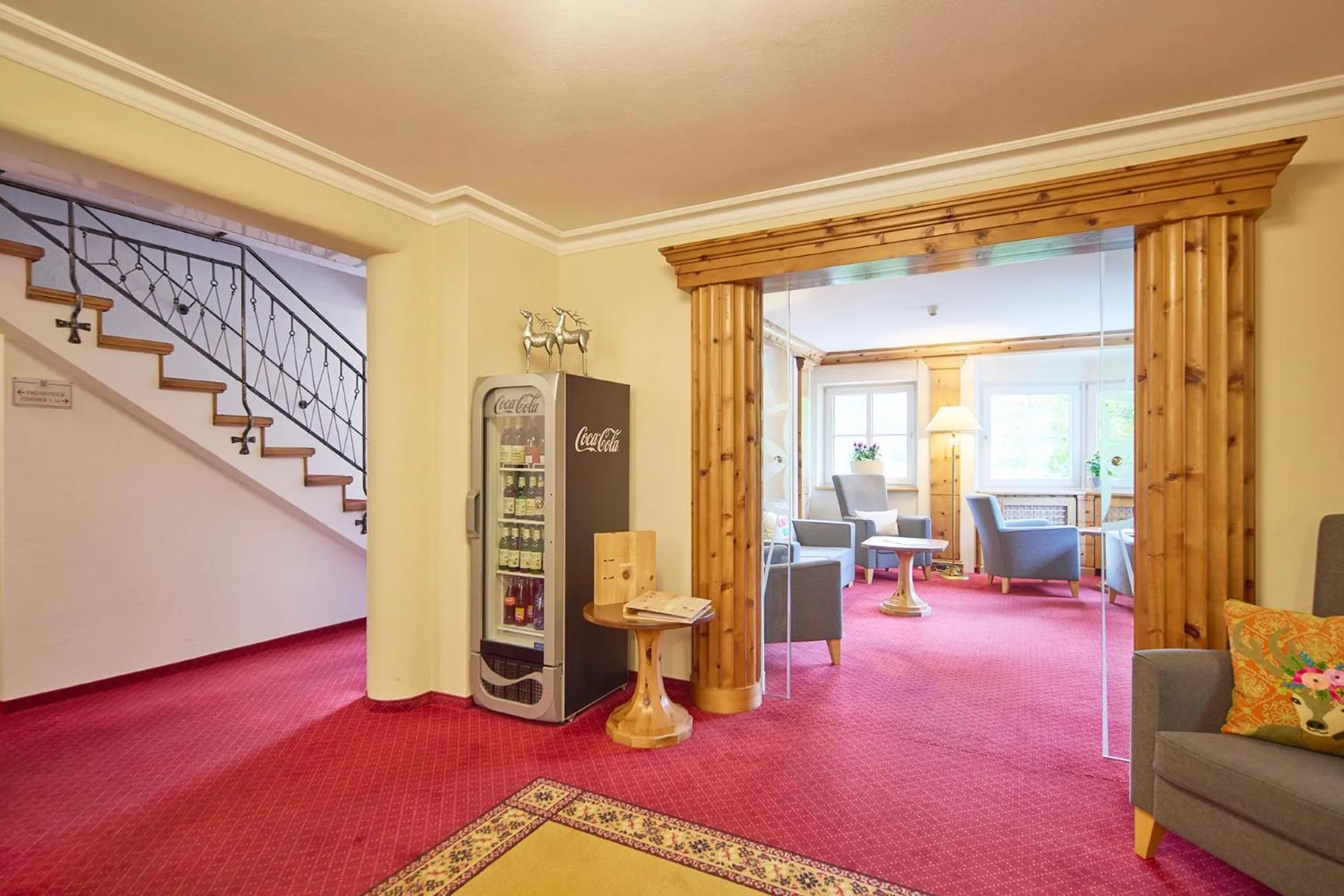 Lobby or reception in Hotel Hubertus