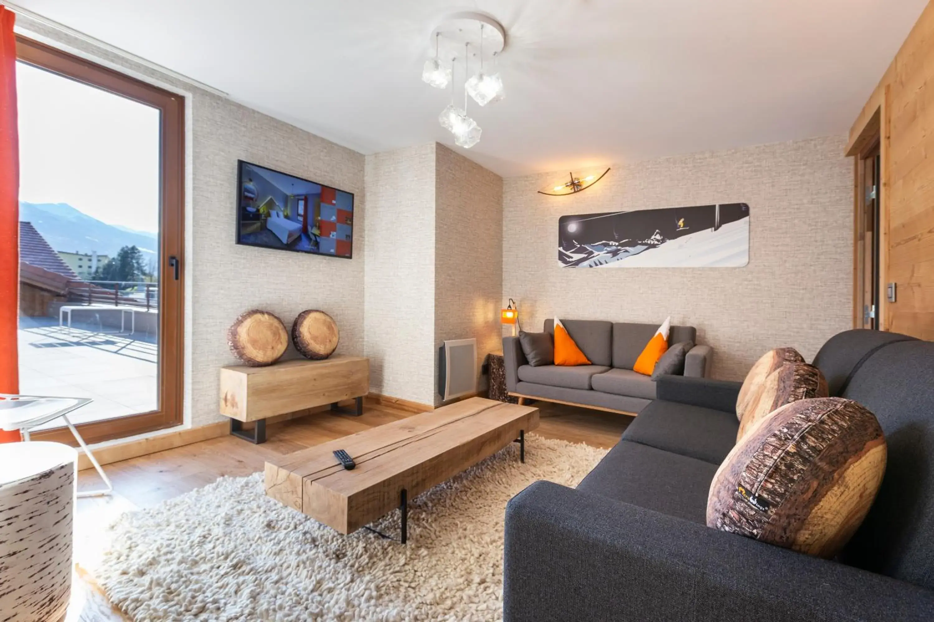 Living room in Hotel Base Camp Lodge - Bourg Saint Maurice Living room in Hotel Base Camp Lodge - Bourg Saint Maurice