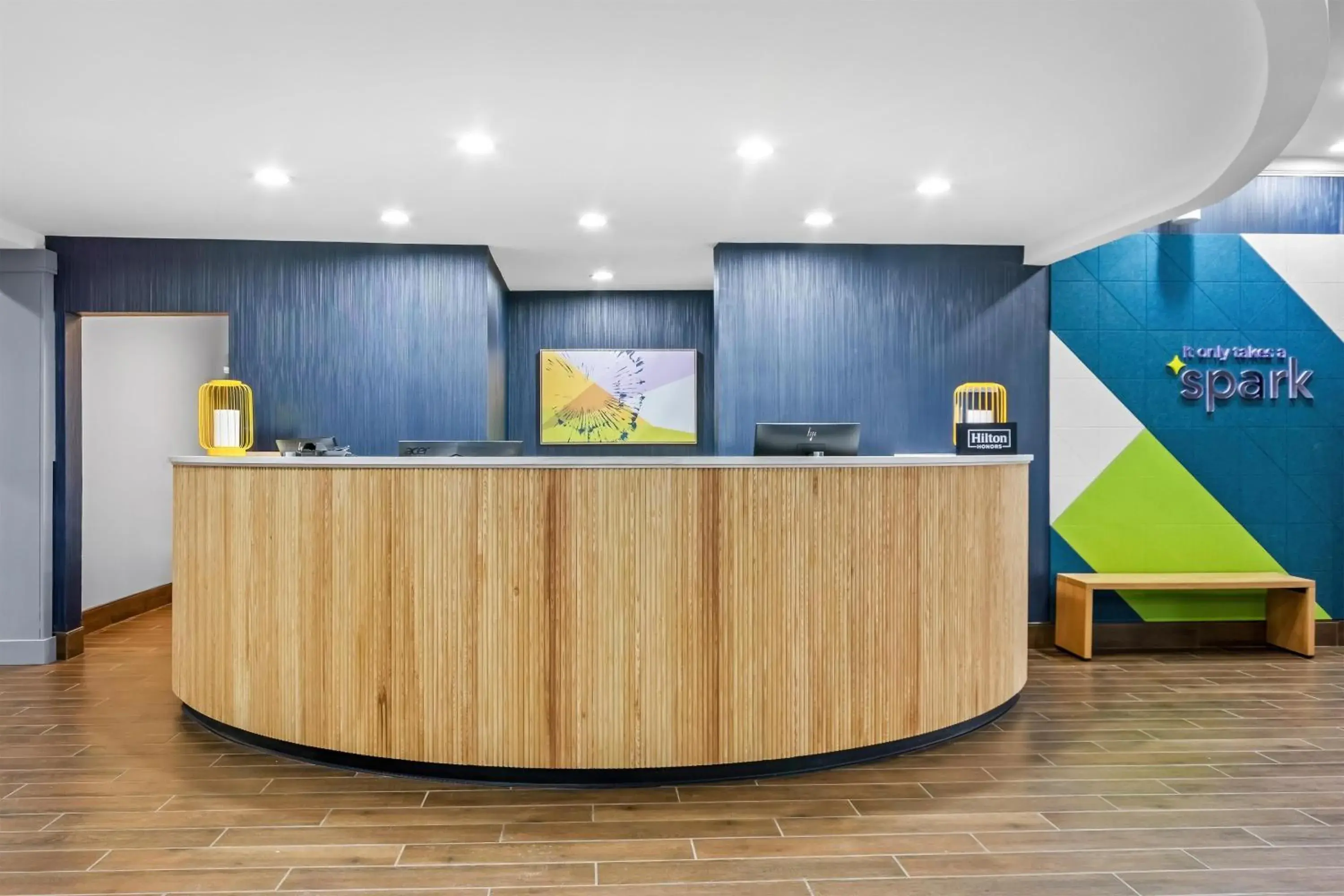 Lobby or reception in Spark by Hilton Cincinnati Fairfield Lobby or reception in Spark by Hilton Cincinnati Fairfield