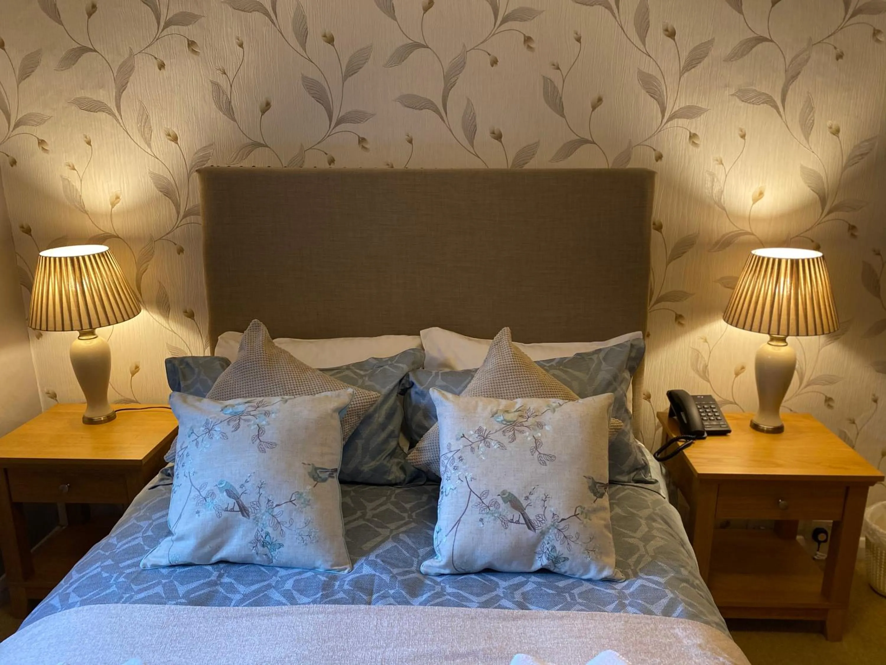 Bed in The Royal Oak Inn