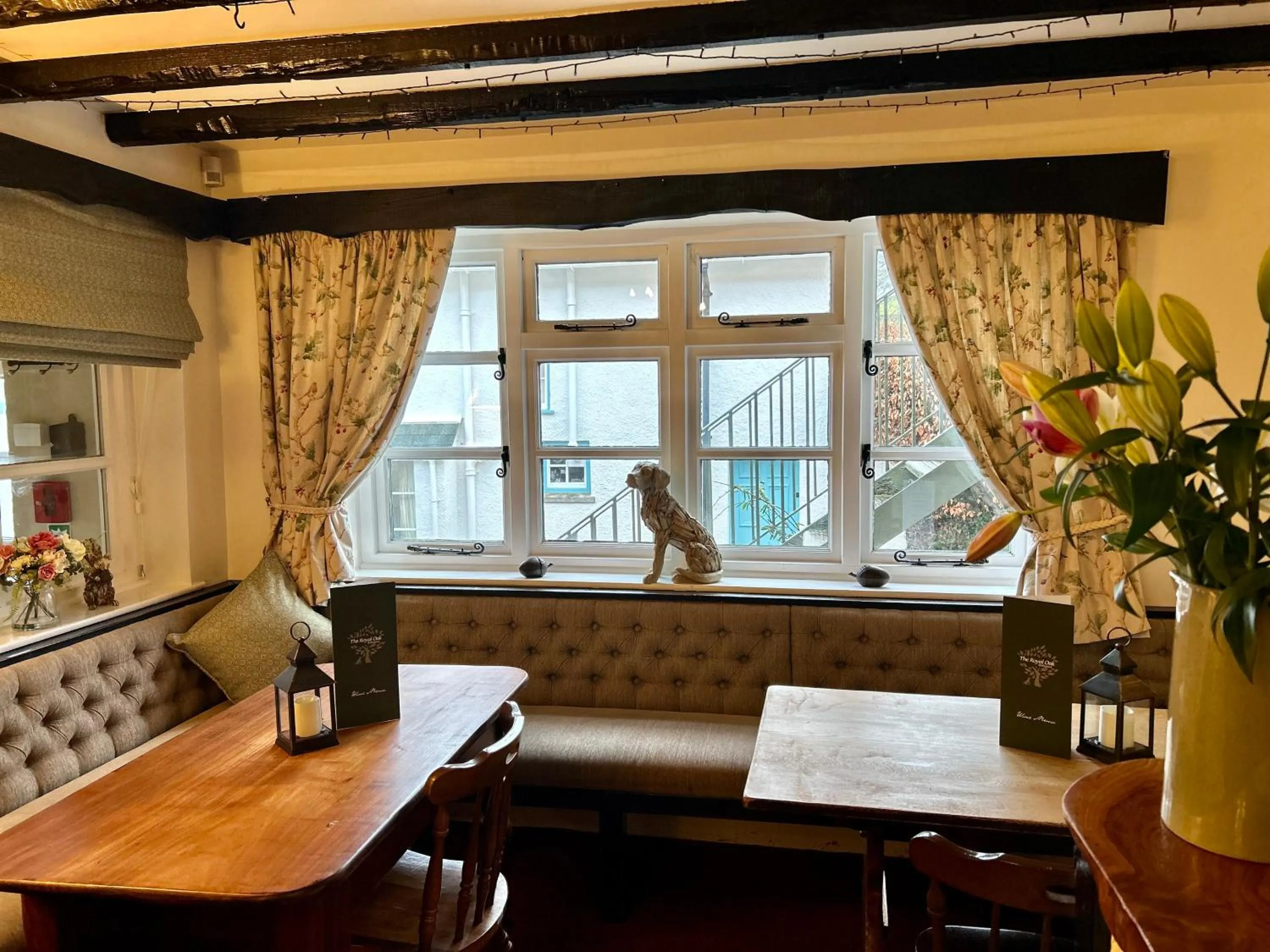 Seating area in The Royal Oak Inn