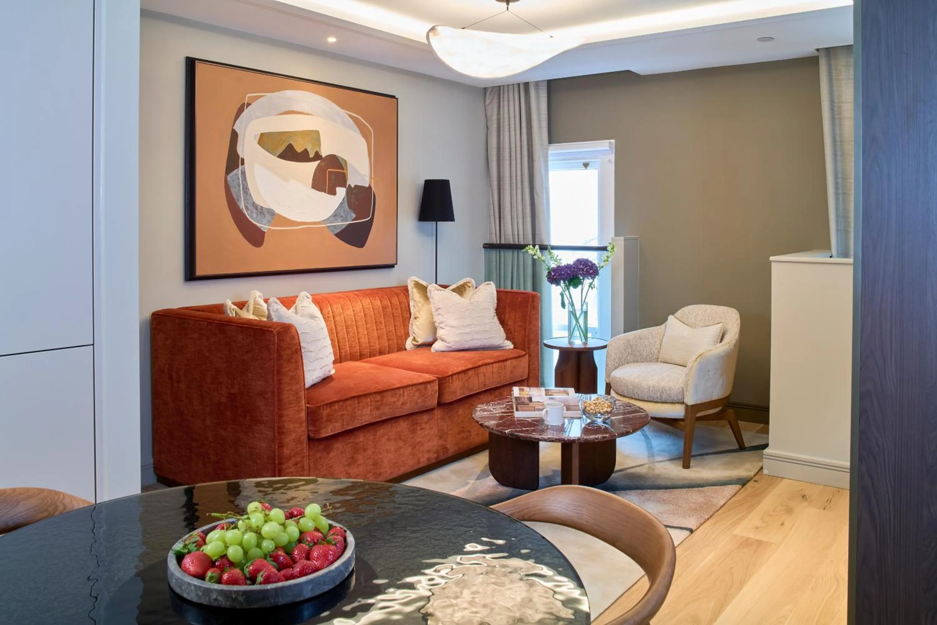 Living room in Cheval Phoenix House at Sloane Square