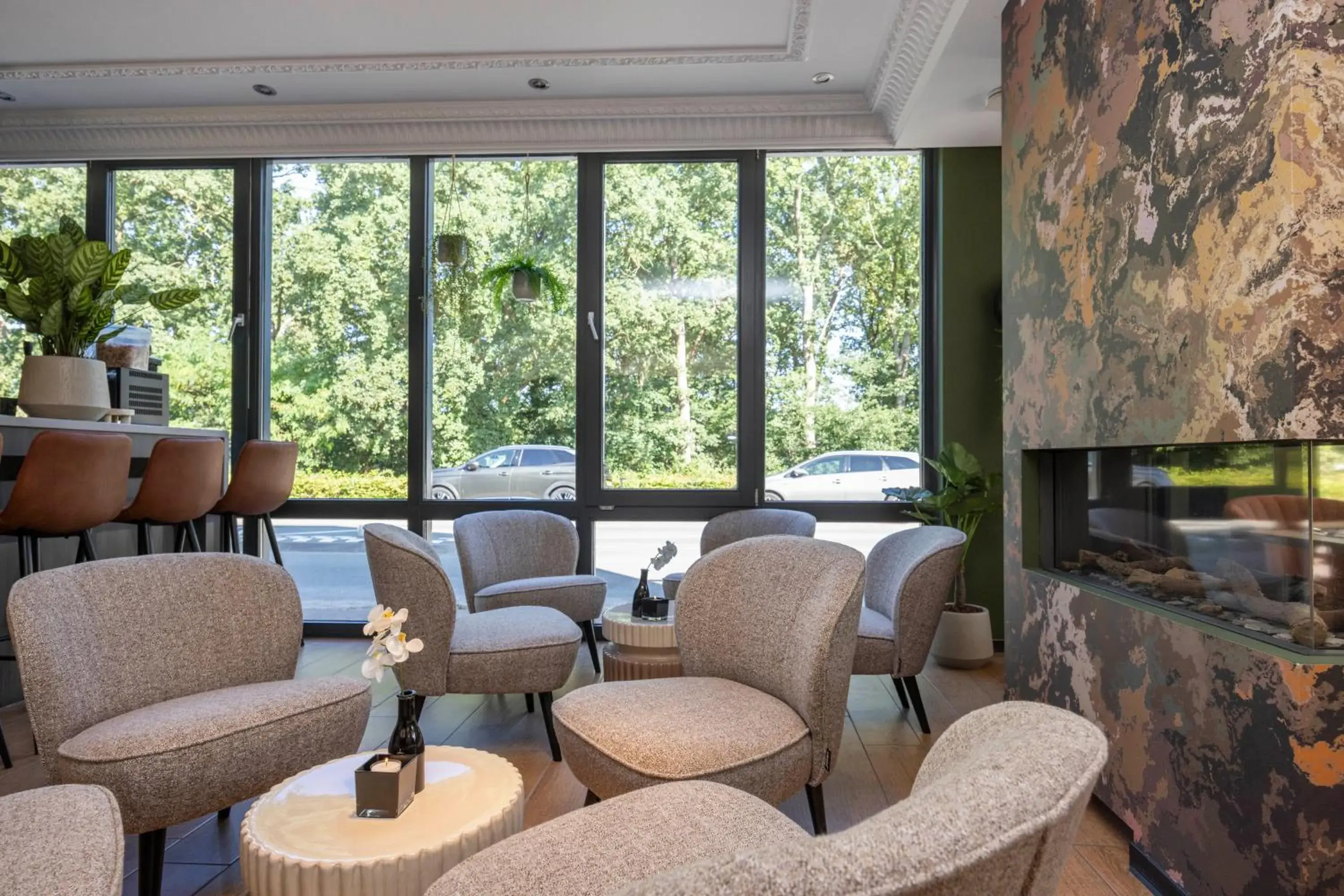Living room in Fletcher Hotel-Restaurant De Kempen Living room in Fletcher Hotel-Restaurant De Kempen