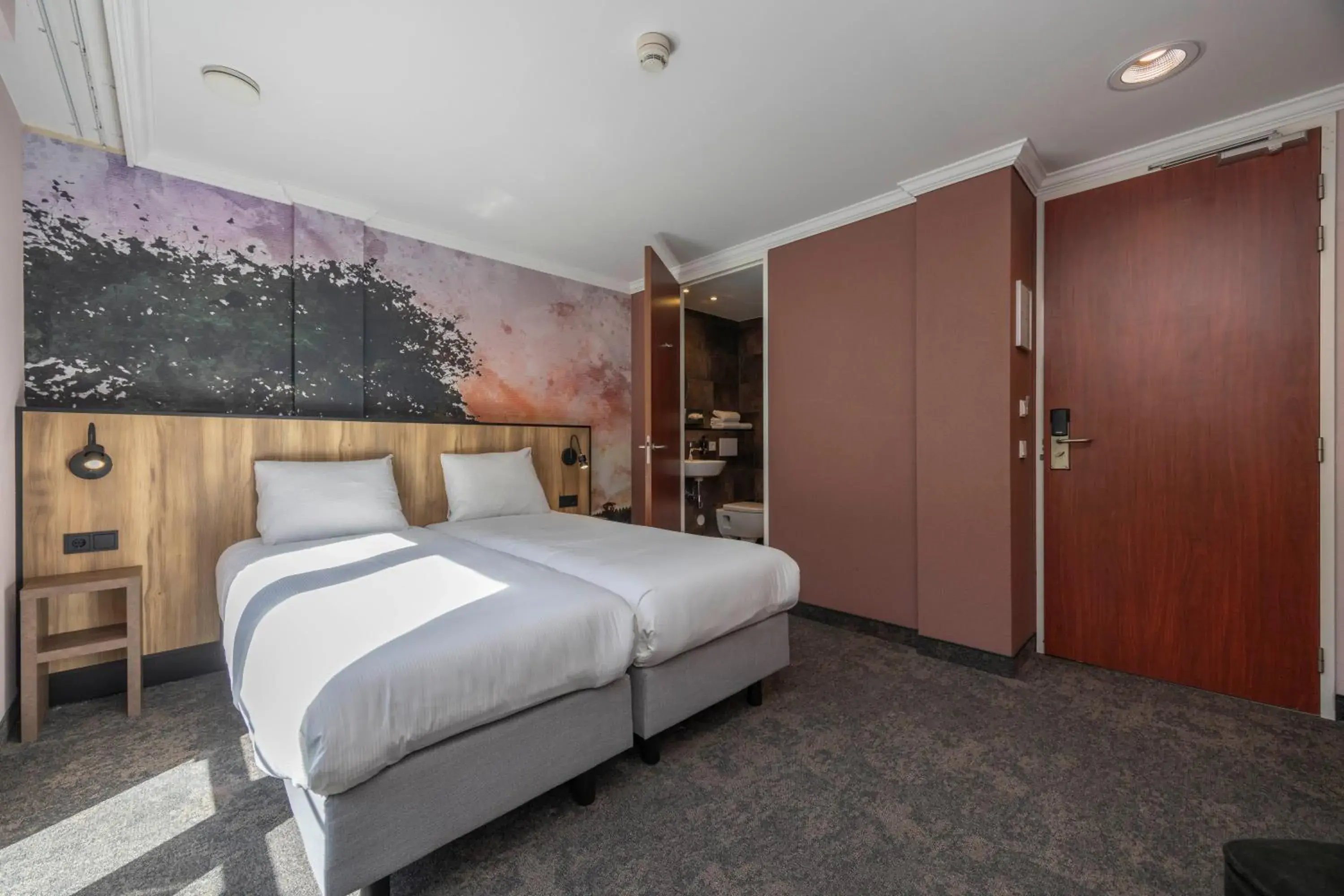 Bed in Fletcher Hotel-Restaurant De Kempen Bed in Fletcher Hotel-Restaurant De Kempen