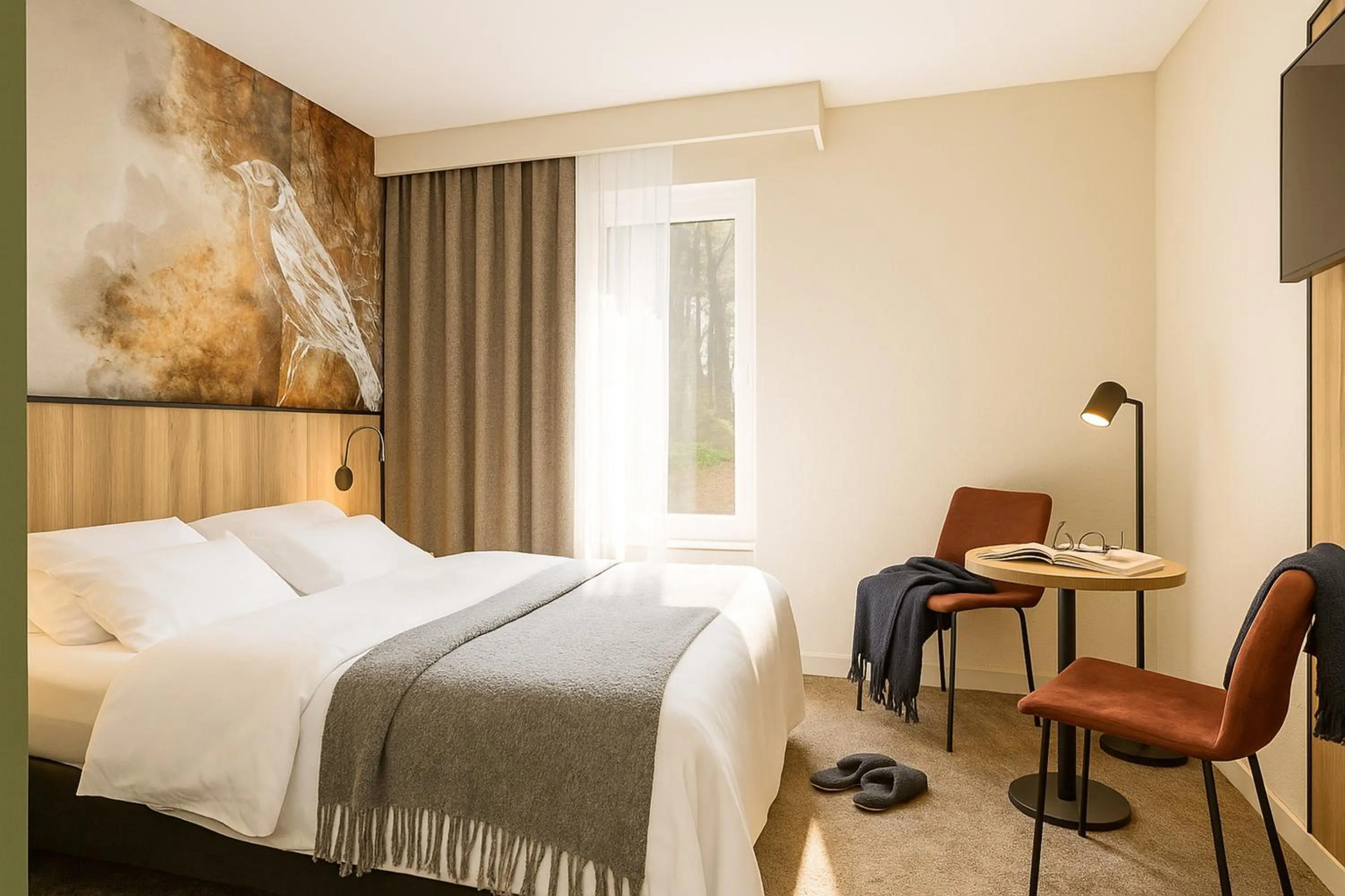 Living room, Bed in Fletcher Hotel-Restaurant De Kempen