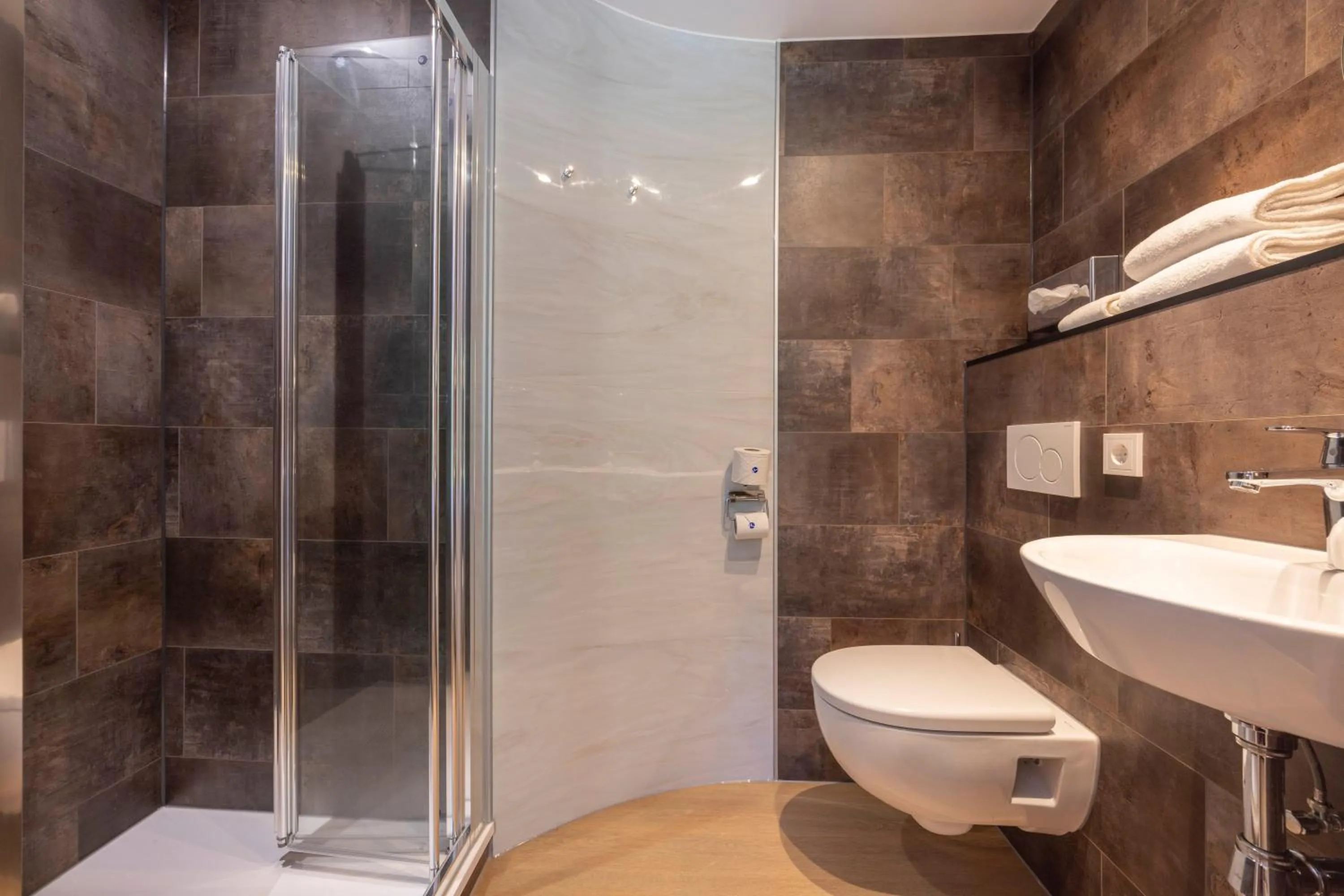 Shower in Fletcher Hotel-Restaurant De Kempen