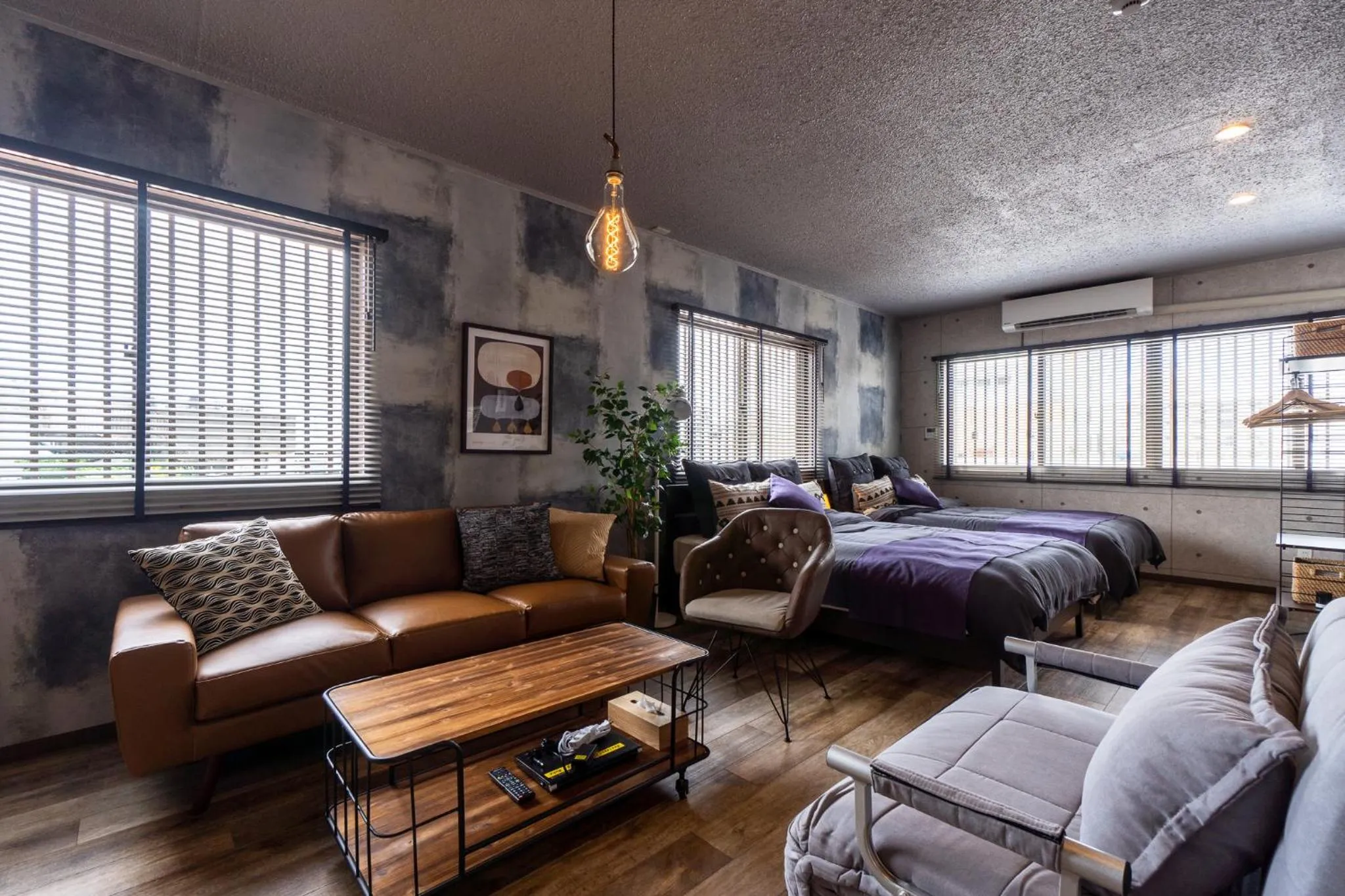 Bed in Residential Hotel 183 Naha