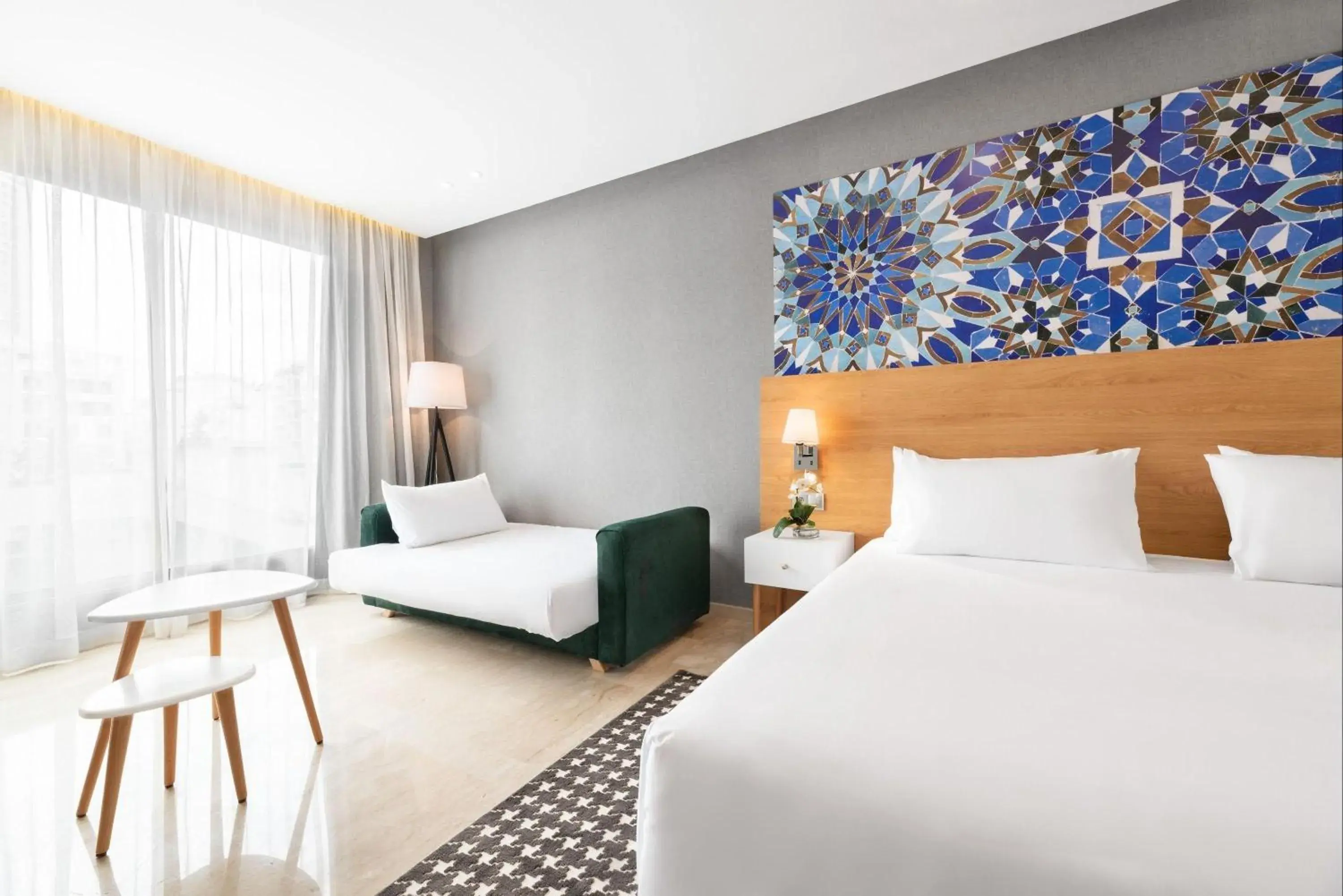 Bedroom, Bed in Mid Town Hotel Casablanca Bedroom, Bed in Mid Town Hotel Casablanca