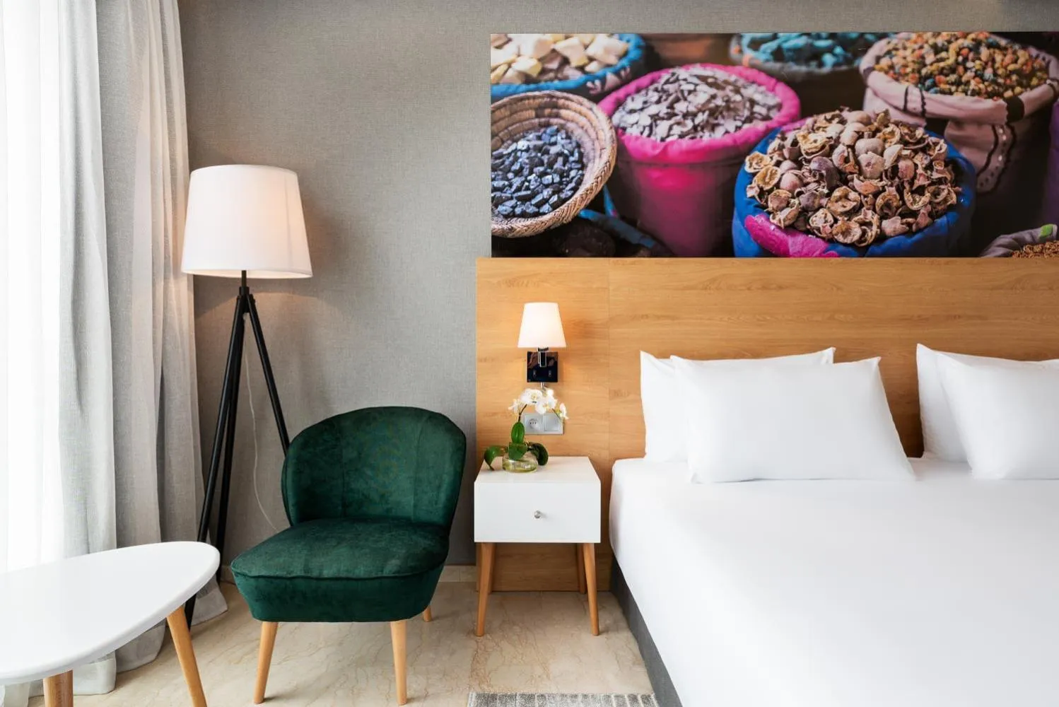 Bedroom, Bed in Mid Town Hotel Casablanca