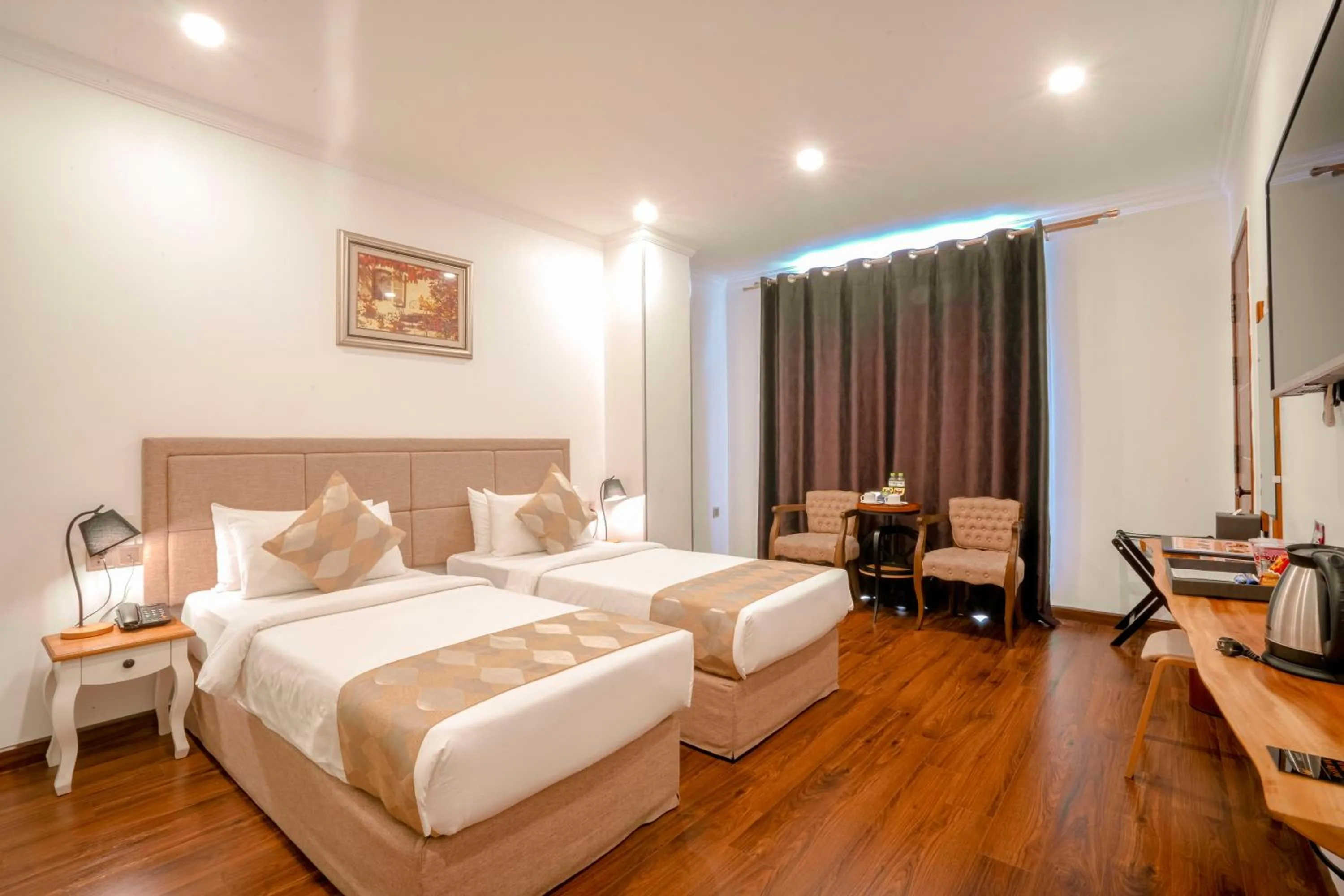 Bed in Nesta Hotel Saigon