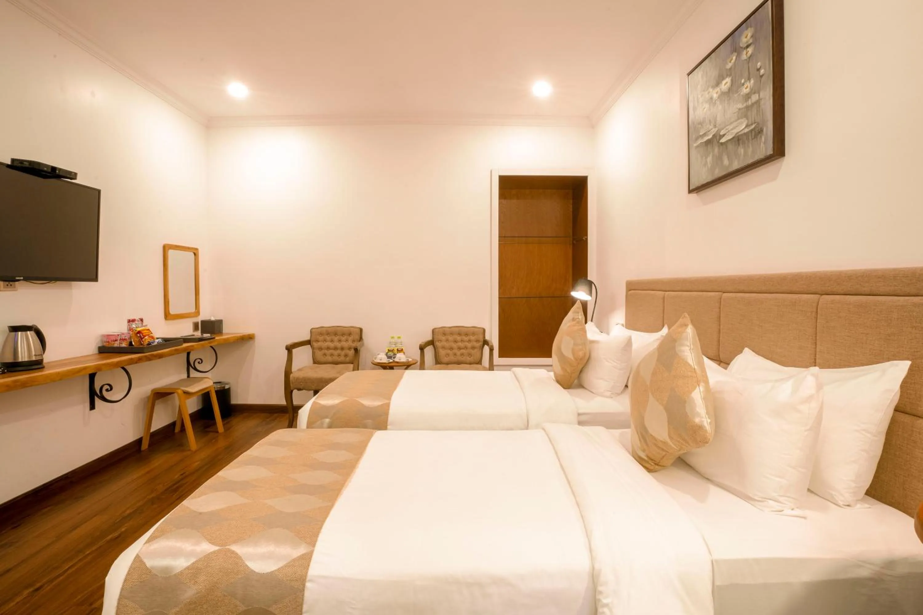 Bed in Nesta Hotel Saigon