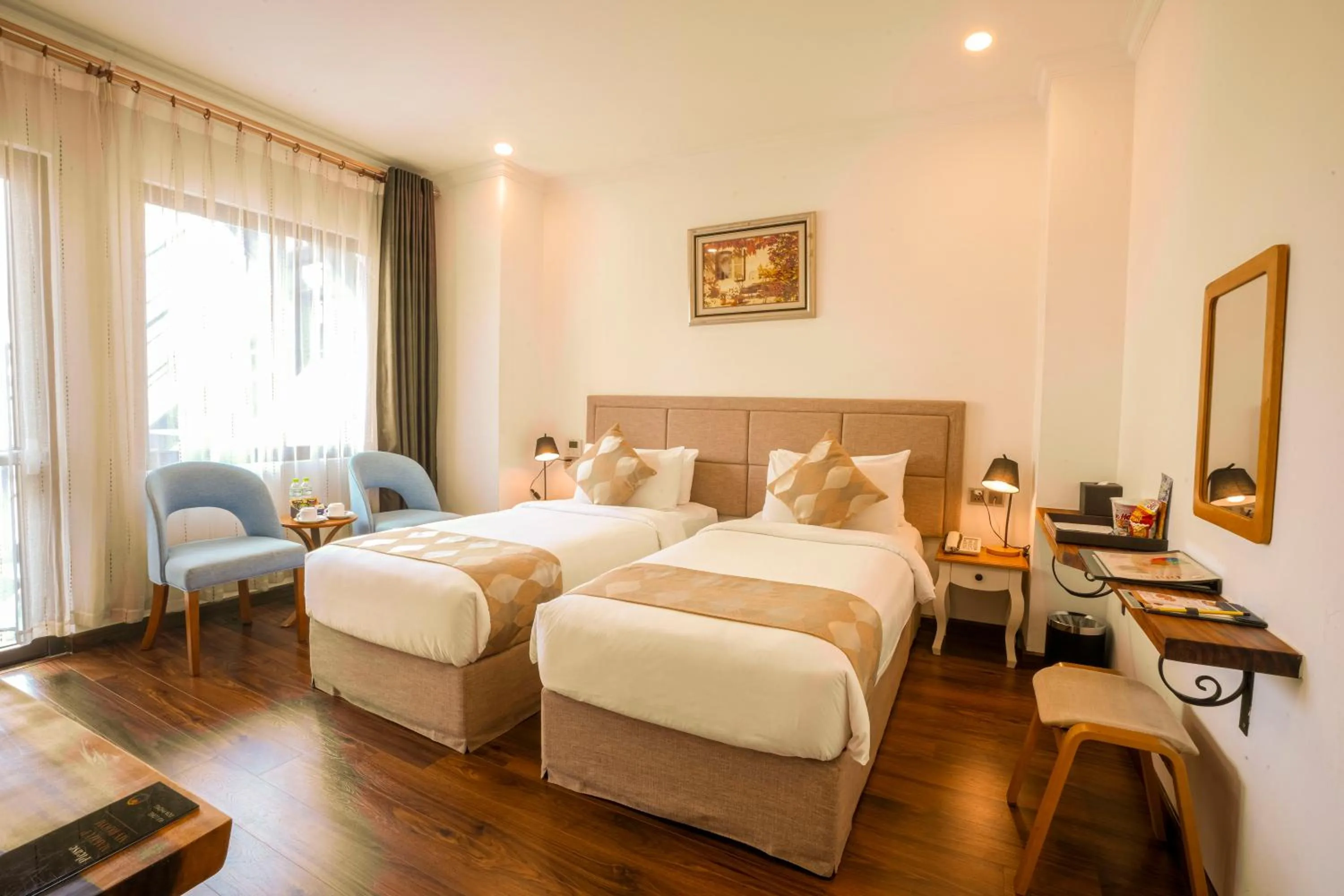 Bed in Nesta Hotel Saigon