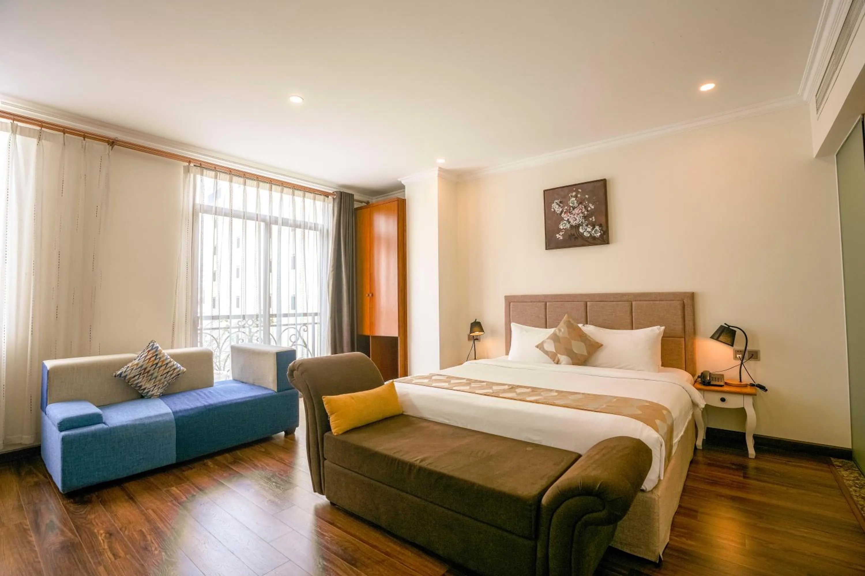 Bed in Nesta Hotel Saigon