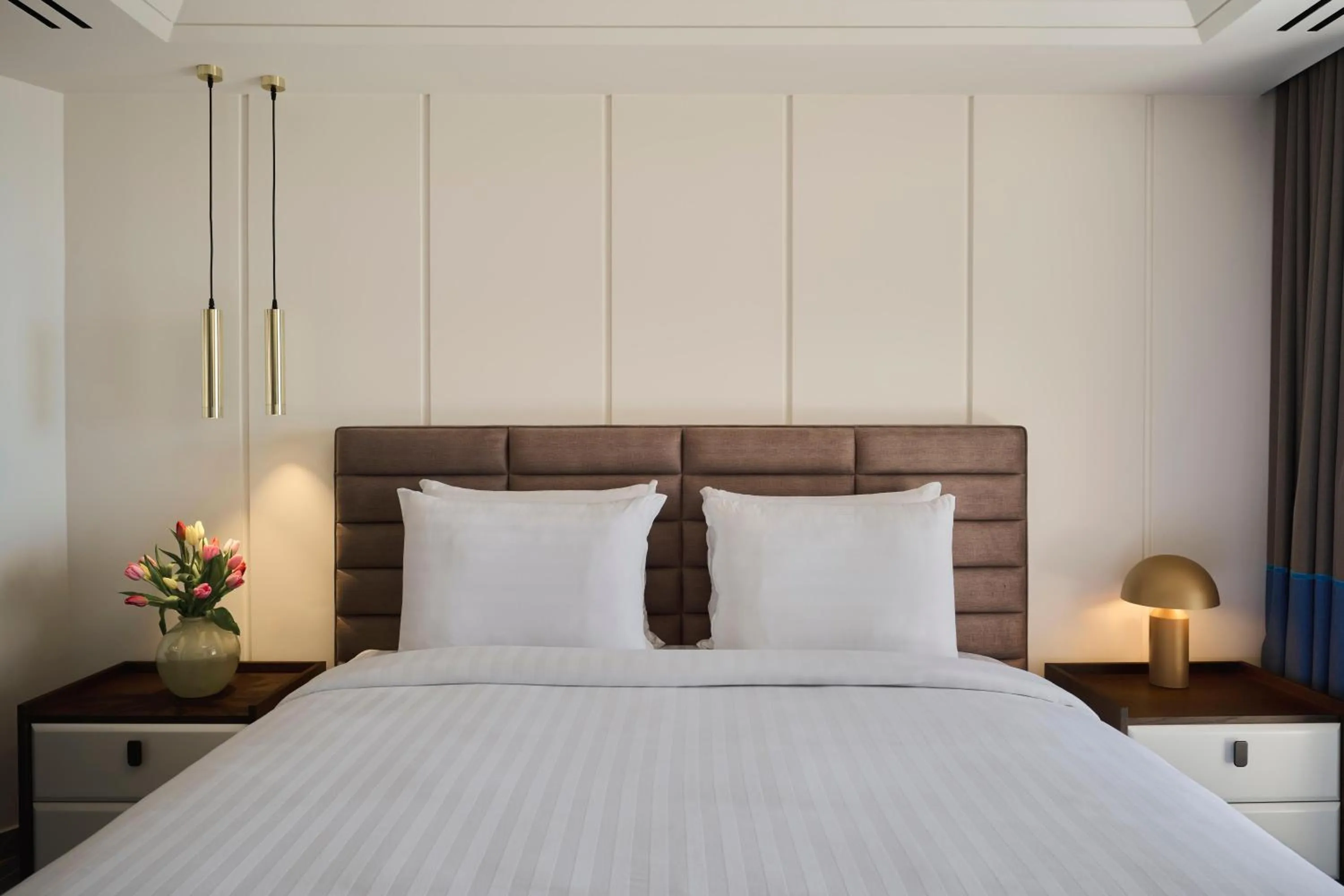 Bed in Pomegranate Wellness Spa Hotel