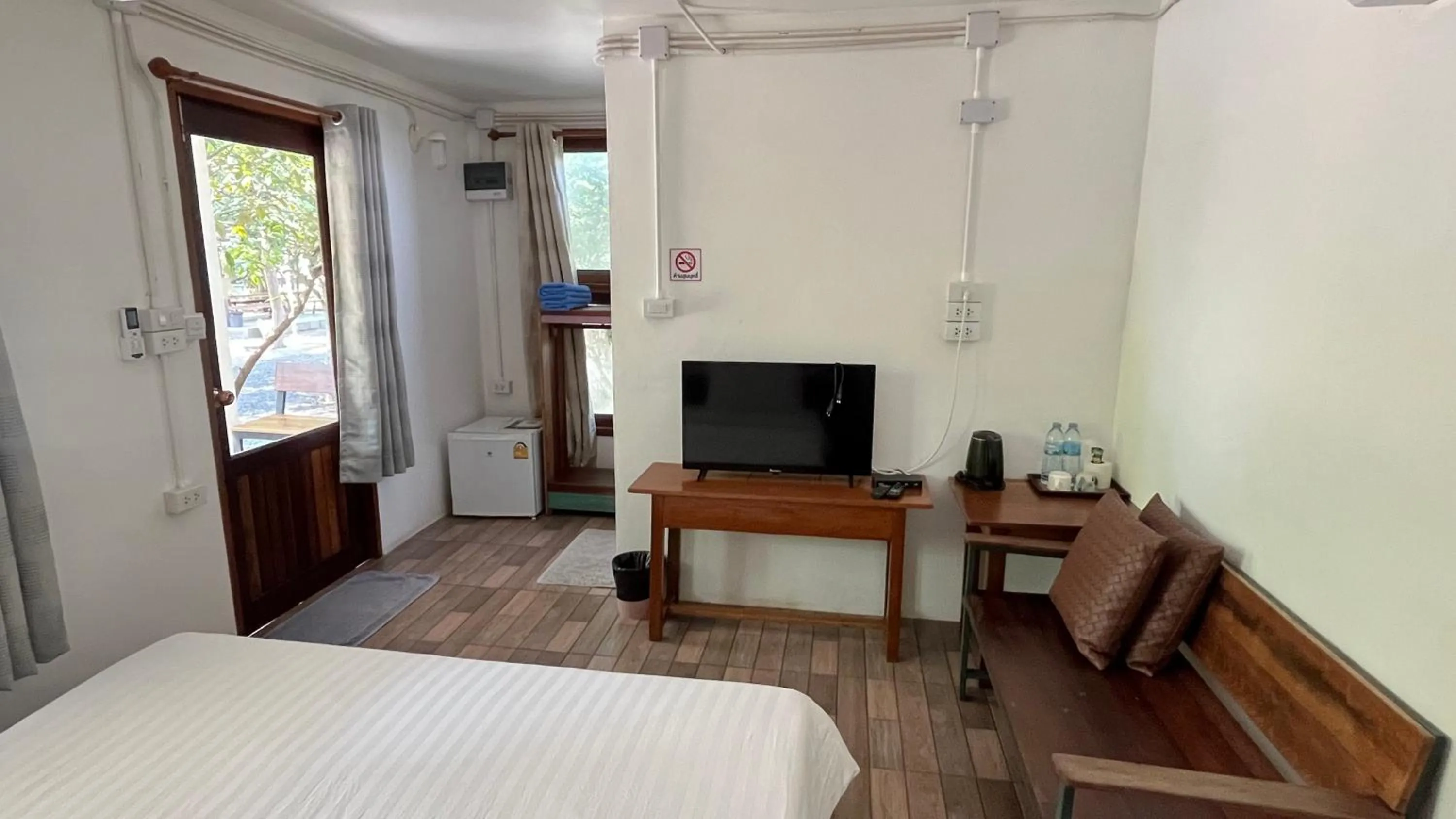 Bed in Sangkaset Resort