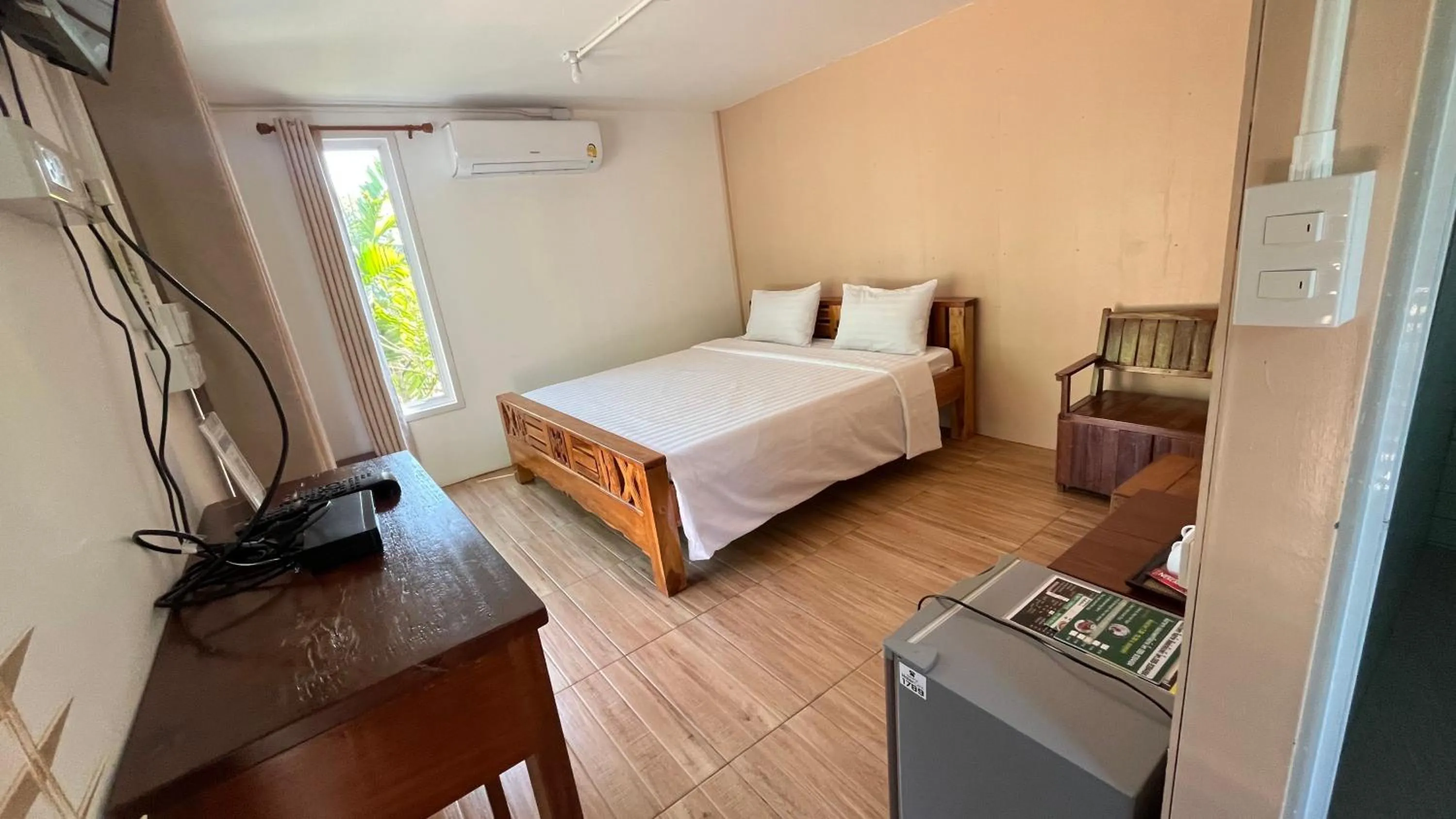 Bed in Sangkaset Resort