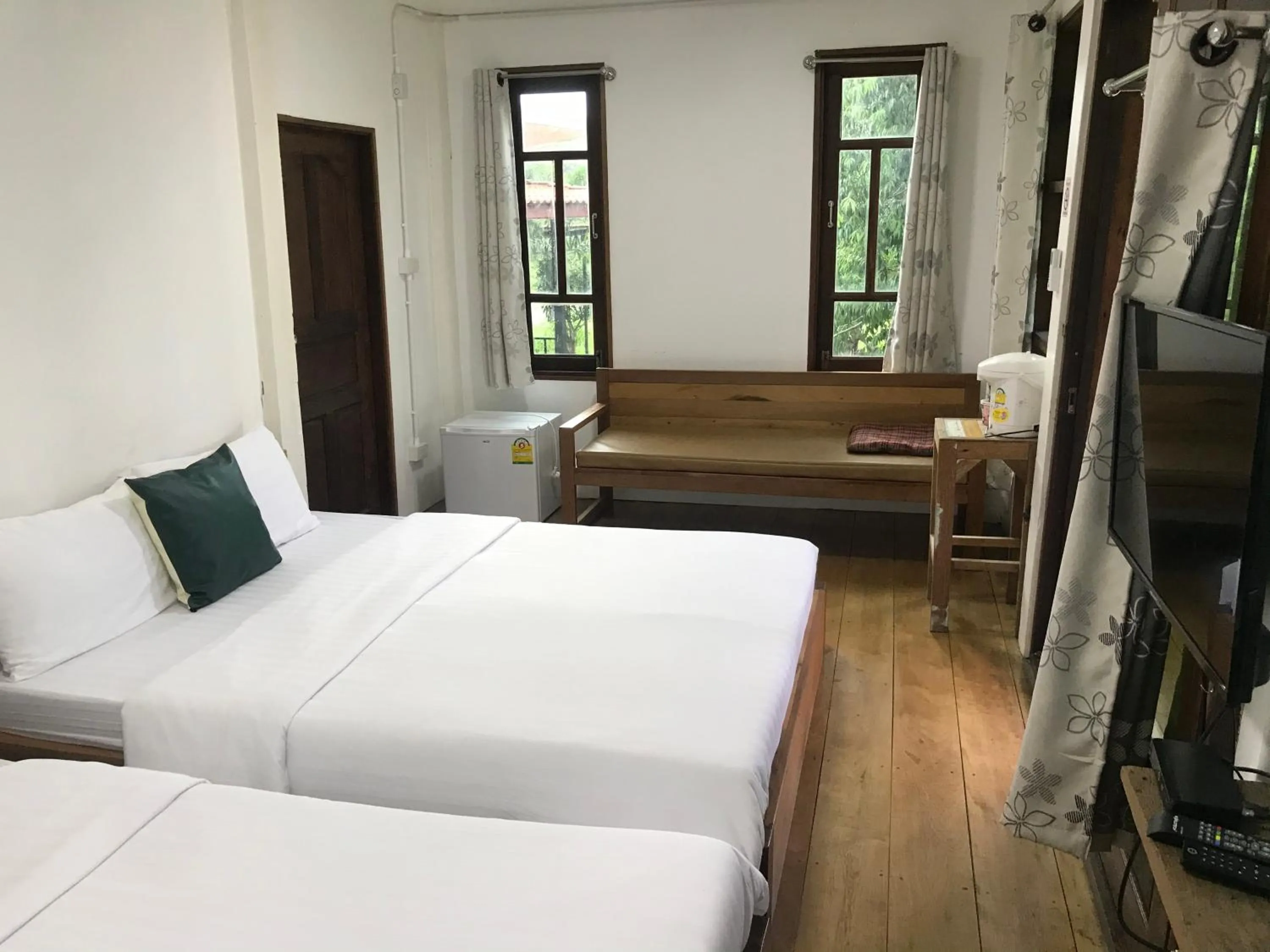 Bed in Sangkaset Resort
