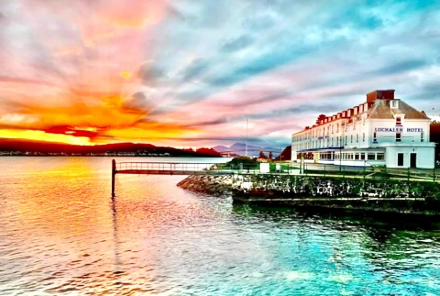 Sunset in Skye View Hotel