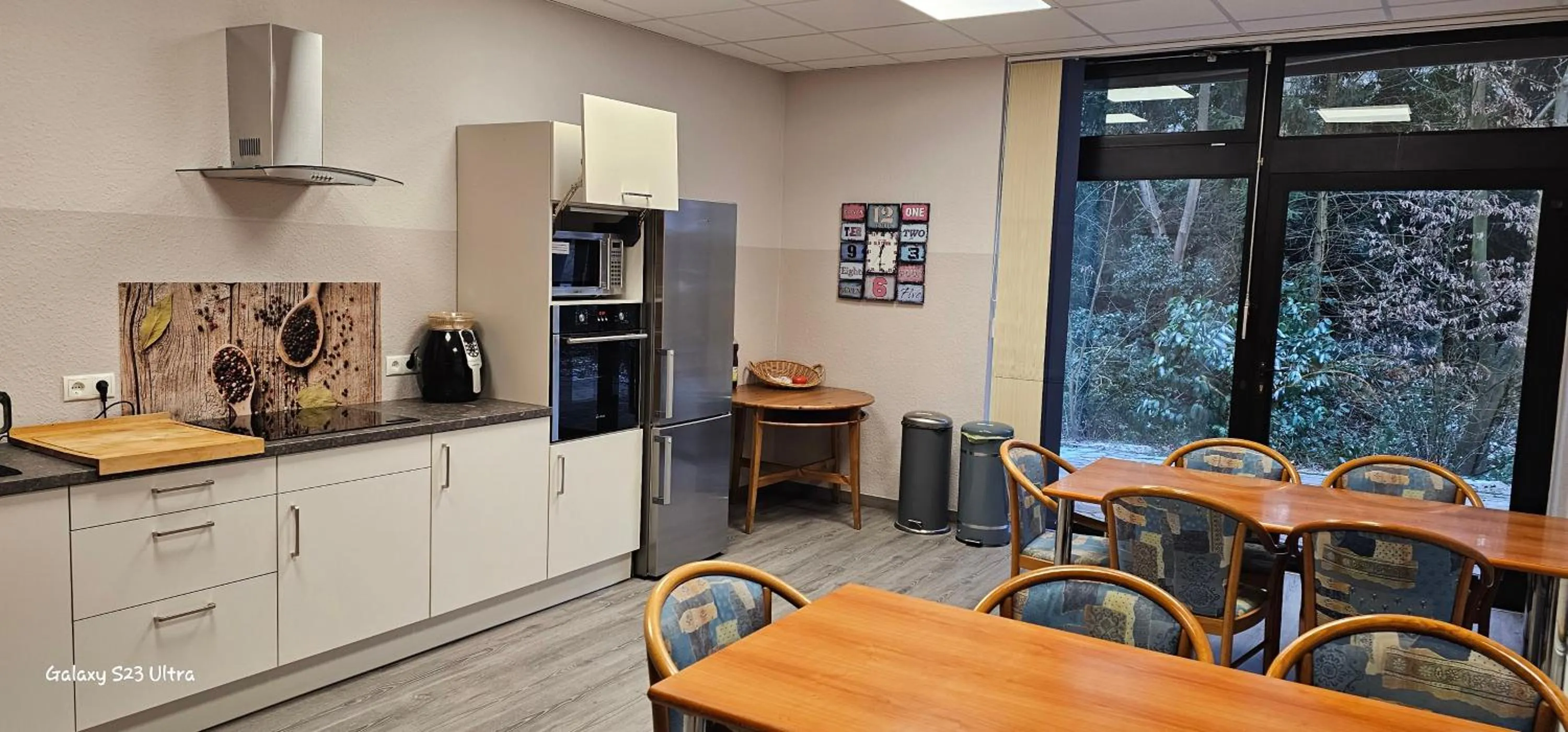 Kitchen or kitchenette in Aparthotel Höper