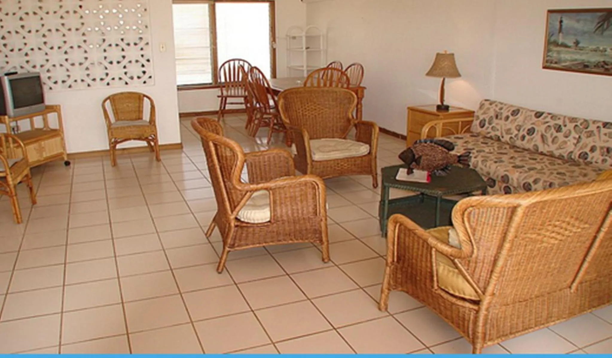 Living room in Aruba Beach Villas