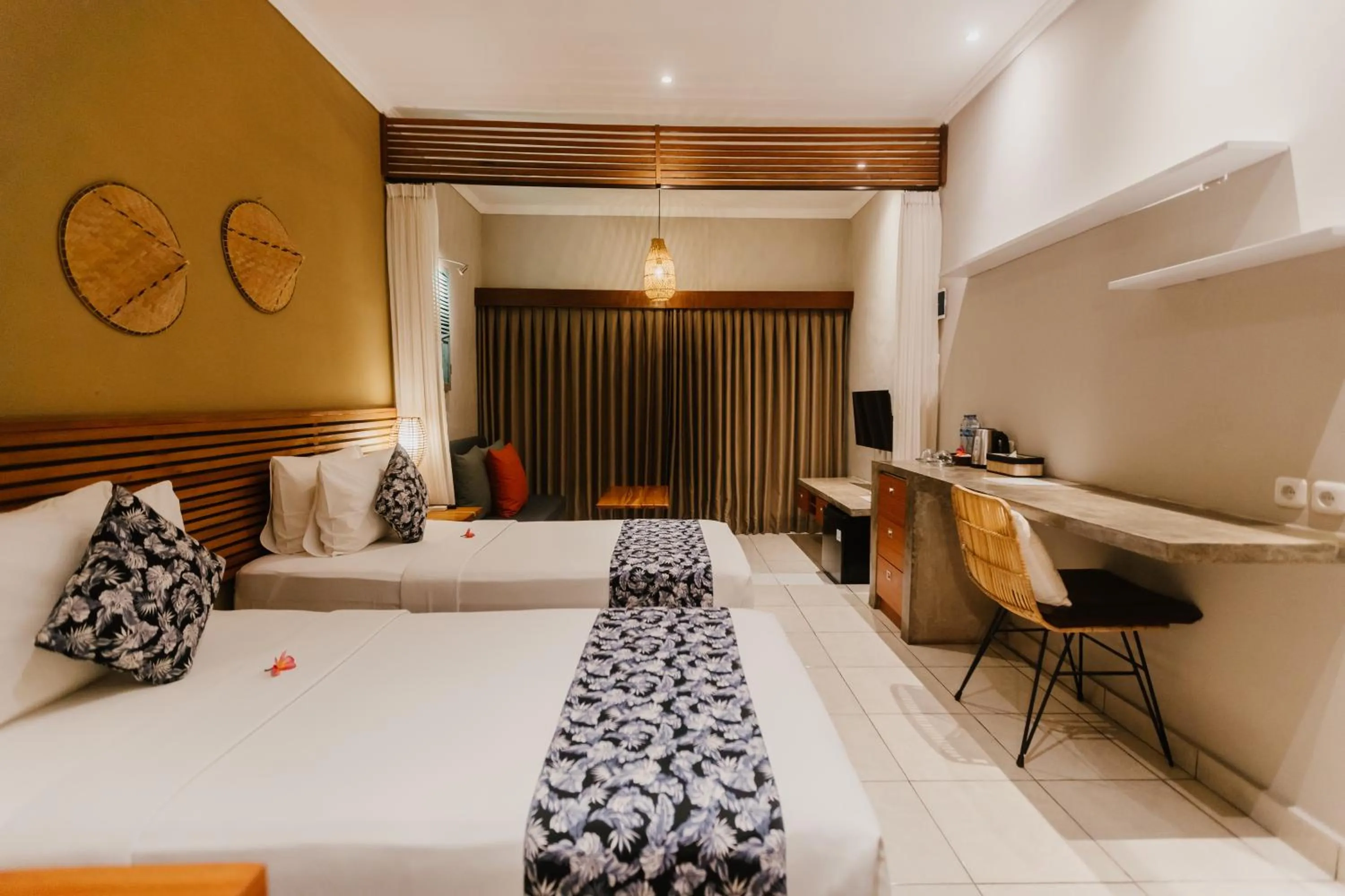 Bed in Pangkung Sari Bed and Breakfast