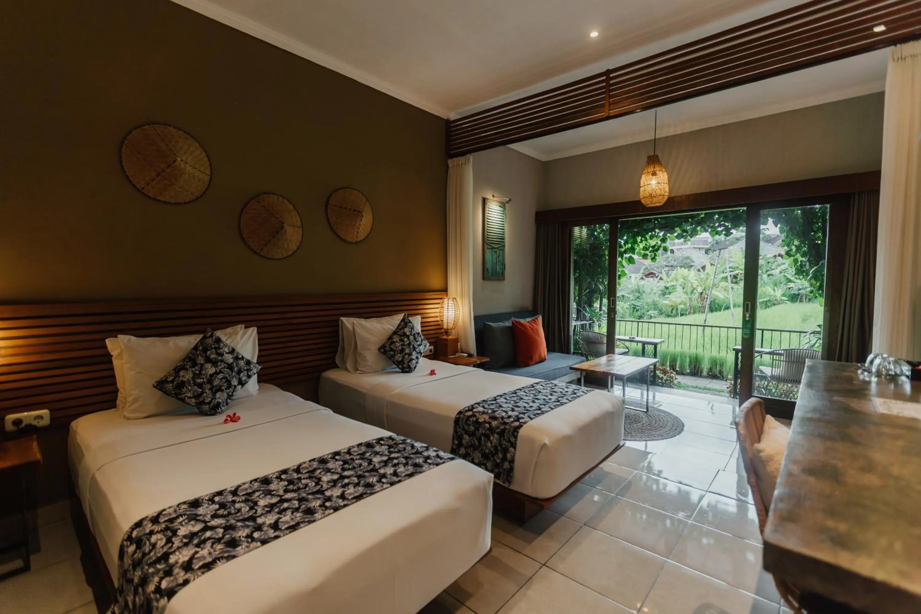 Bed in Pangkung Sari Bed and Breakfast