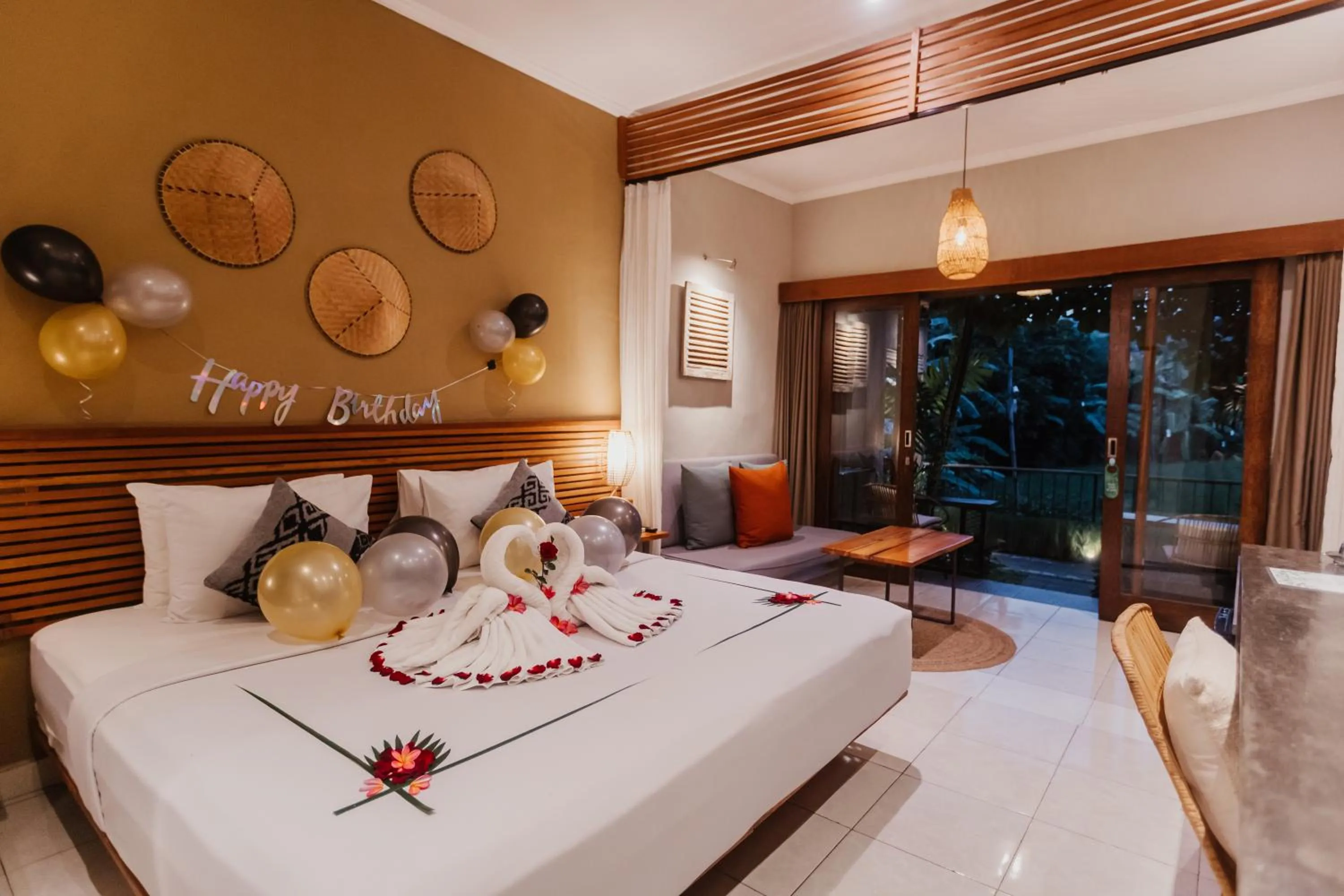 Bed in Pangkung Sari Bed and Breakfast