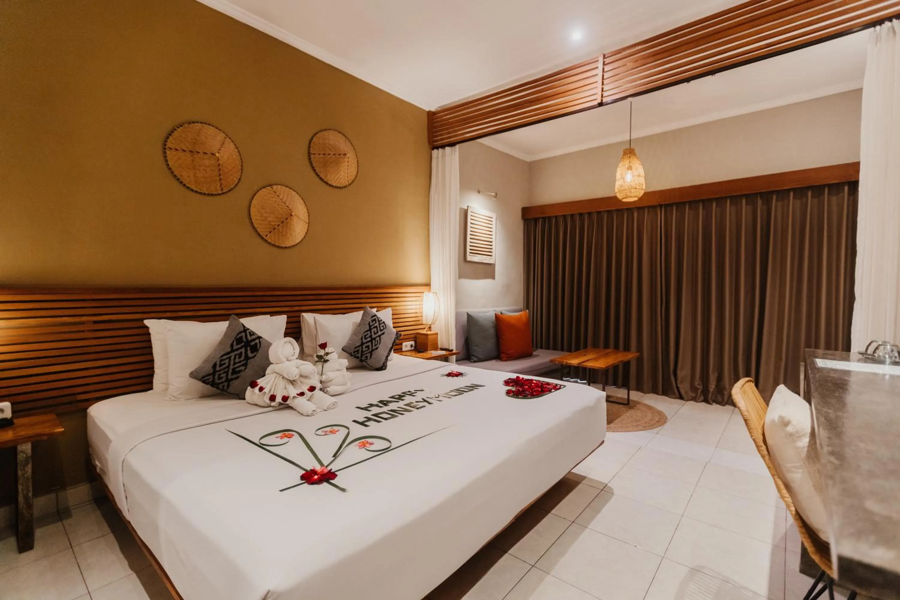 Bed in Pangkung Sari Bed and Breakfast