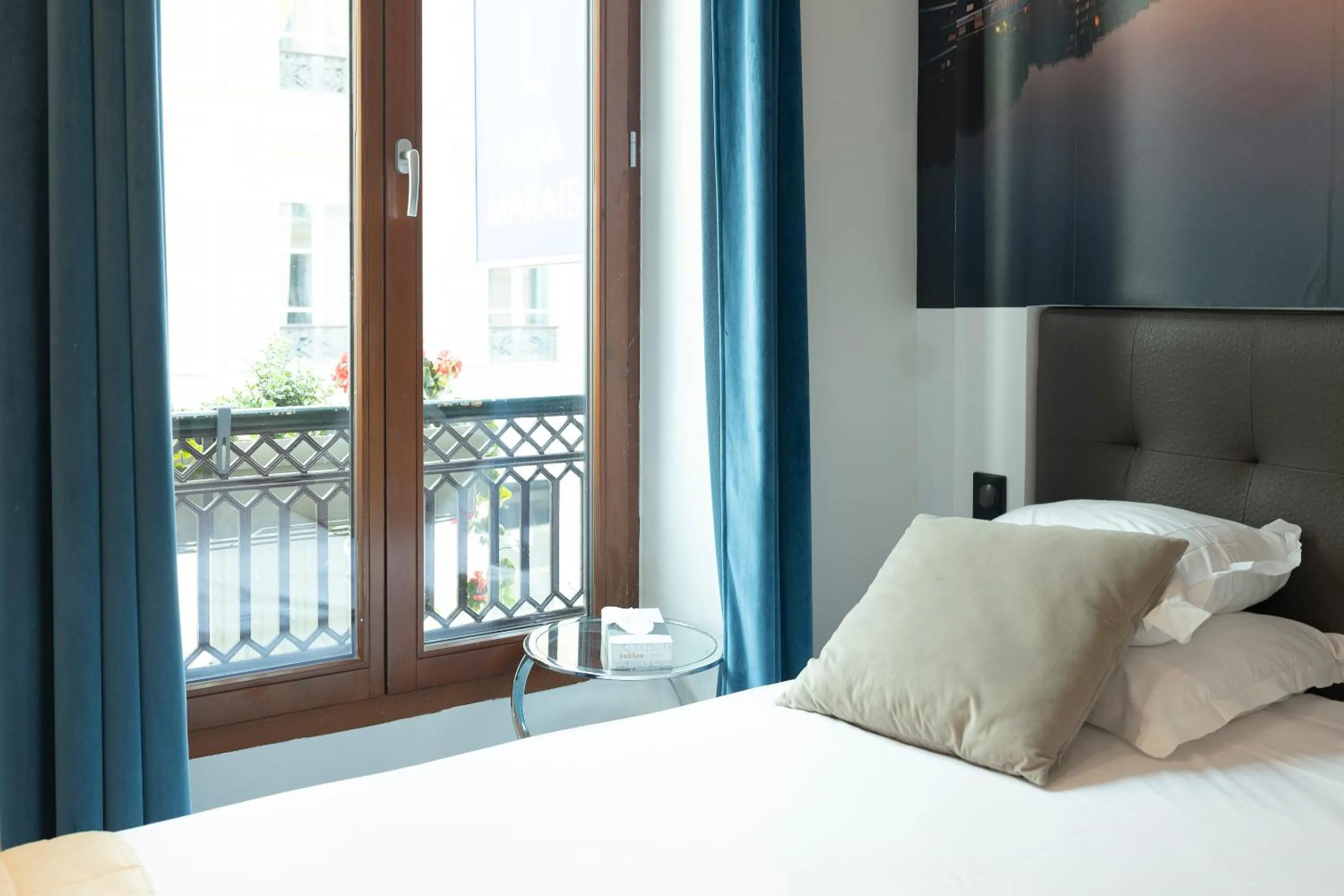 Decorative detail, Bed in Hotel Aida Marais