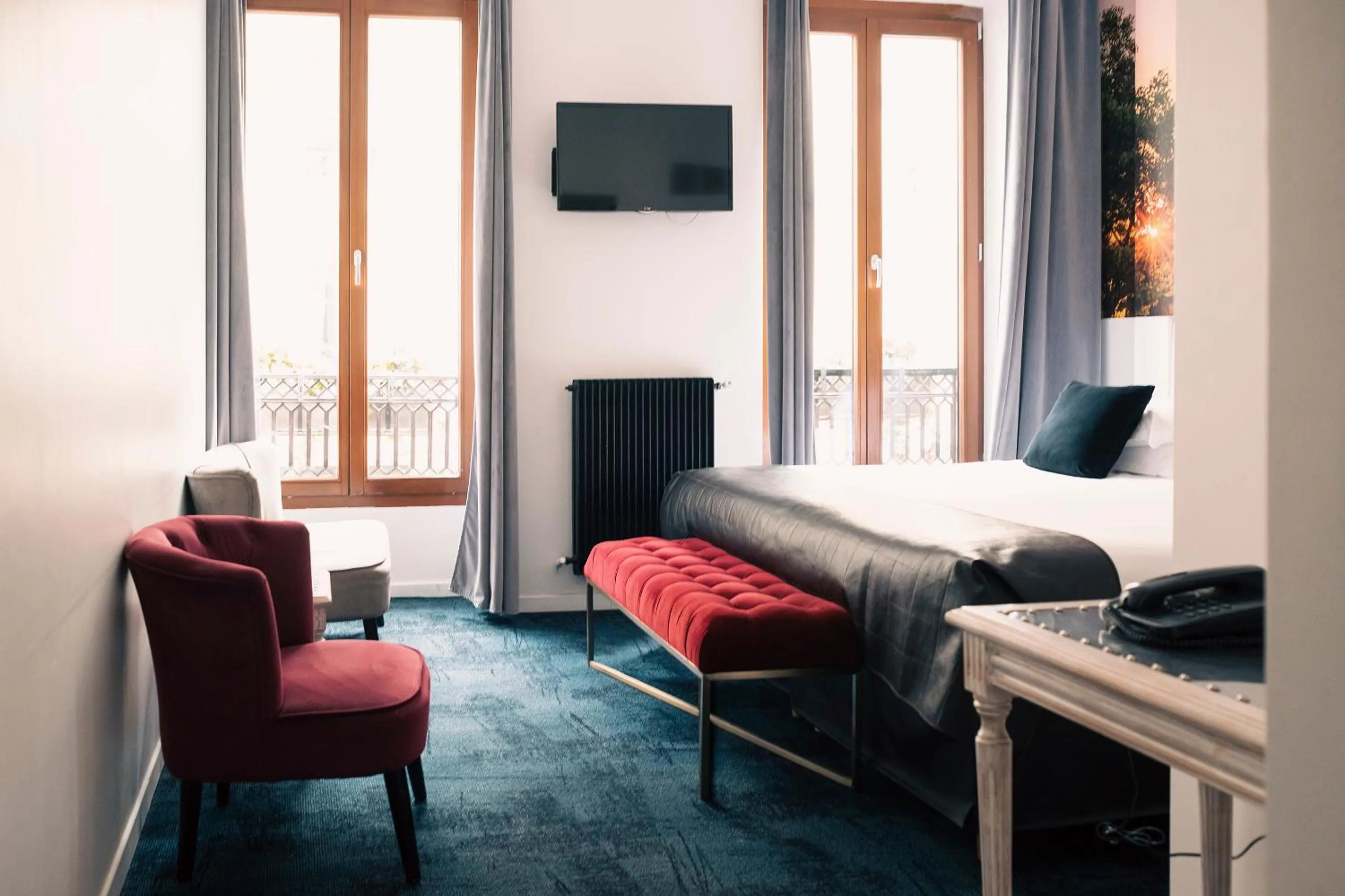 Decorative detail, Bed in Hotel Aida Marais