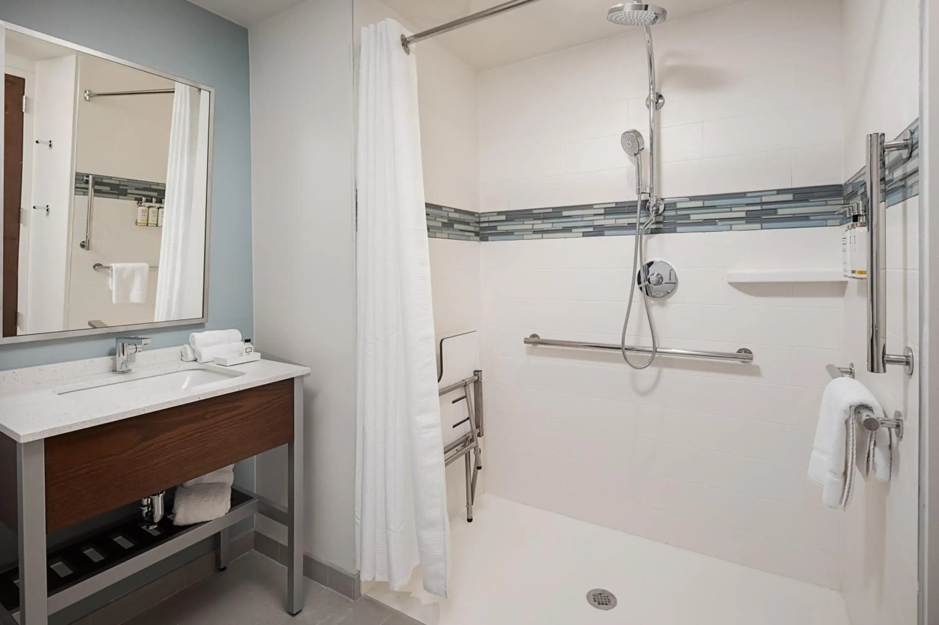 Suite with Mobility Accessible Trans Shower in EVEN Hotel Alpharetta - Avalon Area by IHG Suite with Mobility Accessible Trans Shower in EVEN Hotel Alpharetta - Avalon Area by IHG