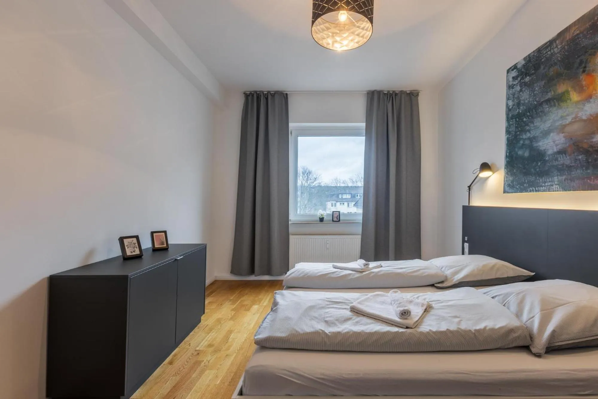 Bedroom in Glück Auf Appartements Rembrandtstraße Essen