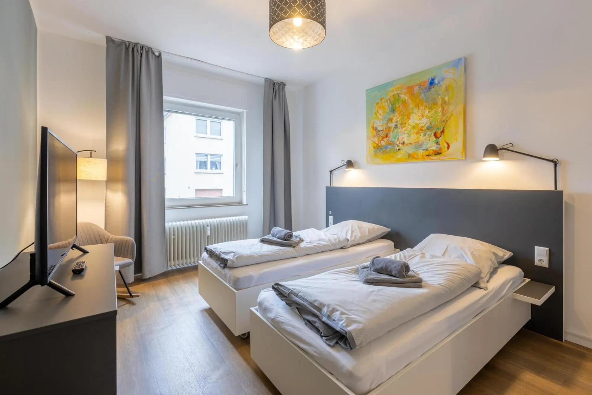 Bed in Glück Auf Appartements Rembrandtstraße Essen