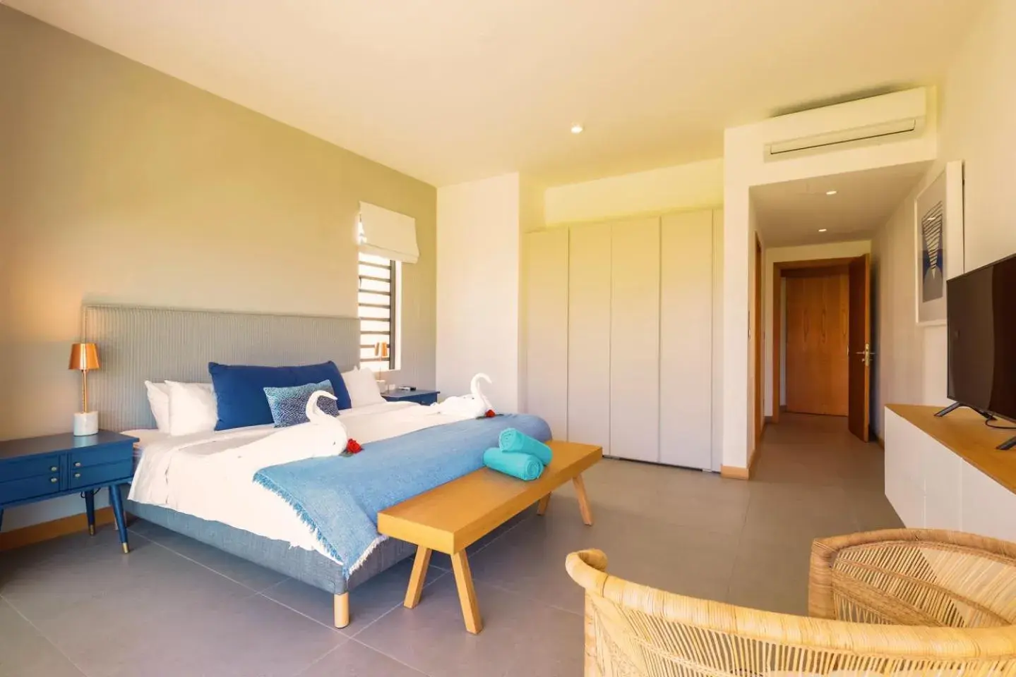 Bed in Mythic Suites & Villas by MJ Holidays Bed in Mythic Suites & Villas by MJ Holidays