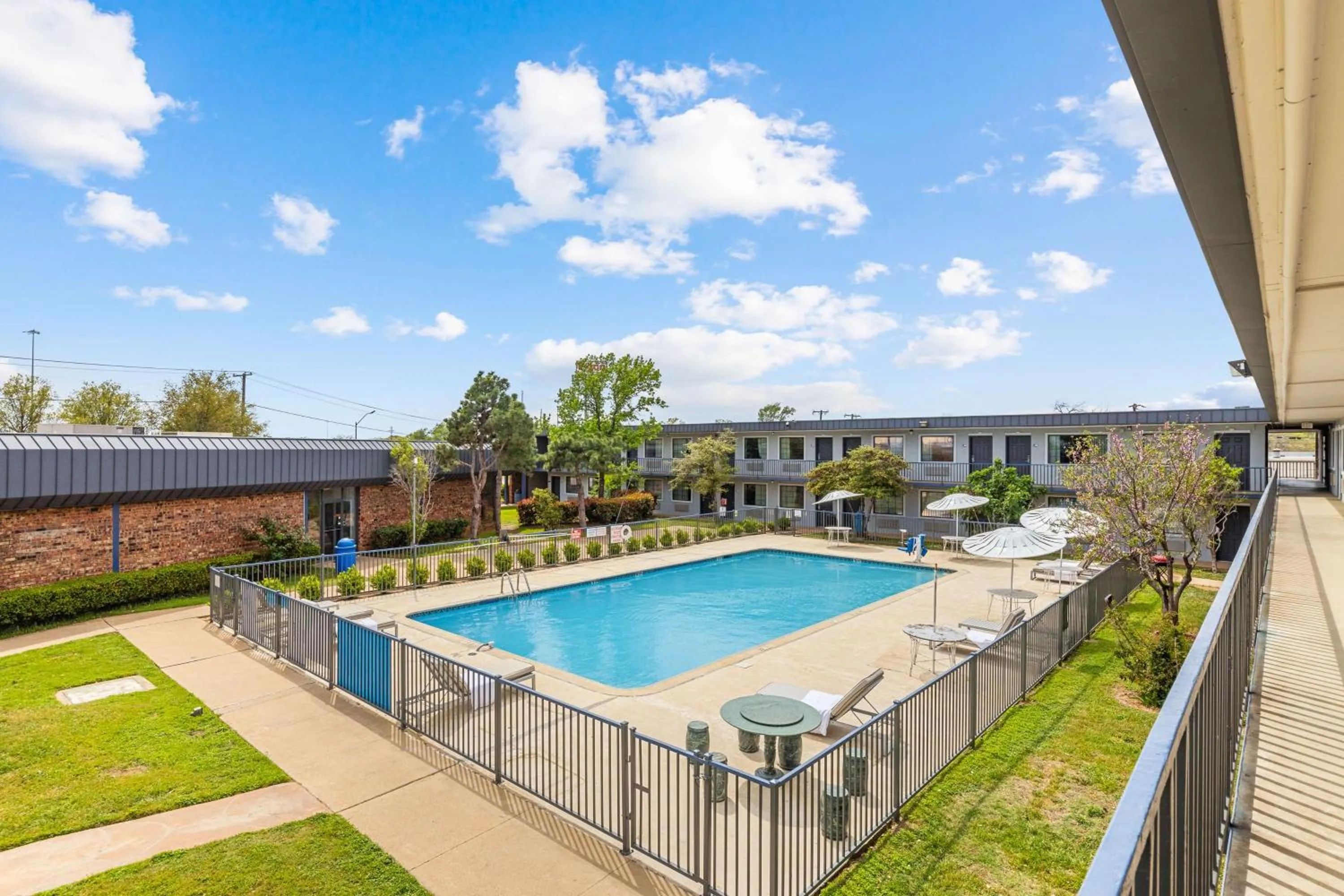 Pool view in Americas Best Value Inn Fort Worth/Hurst