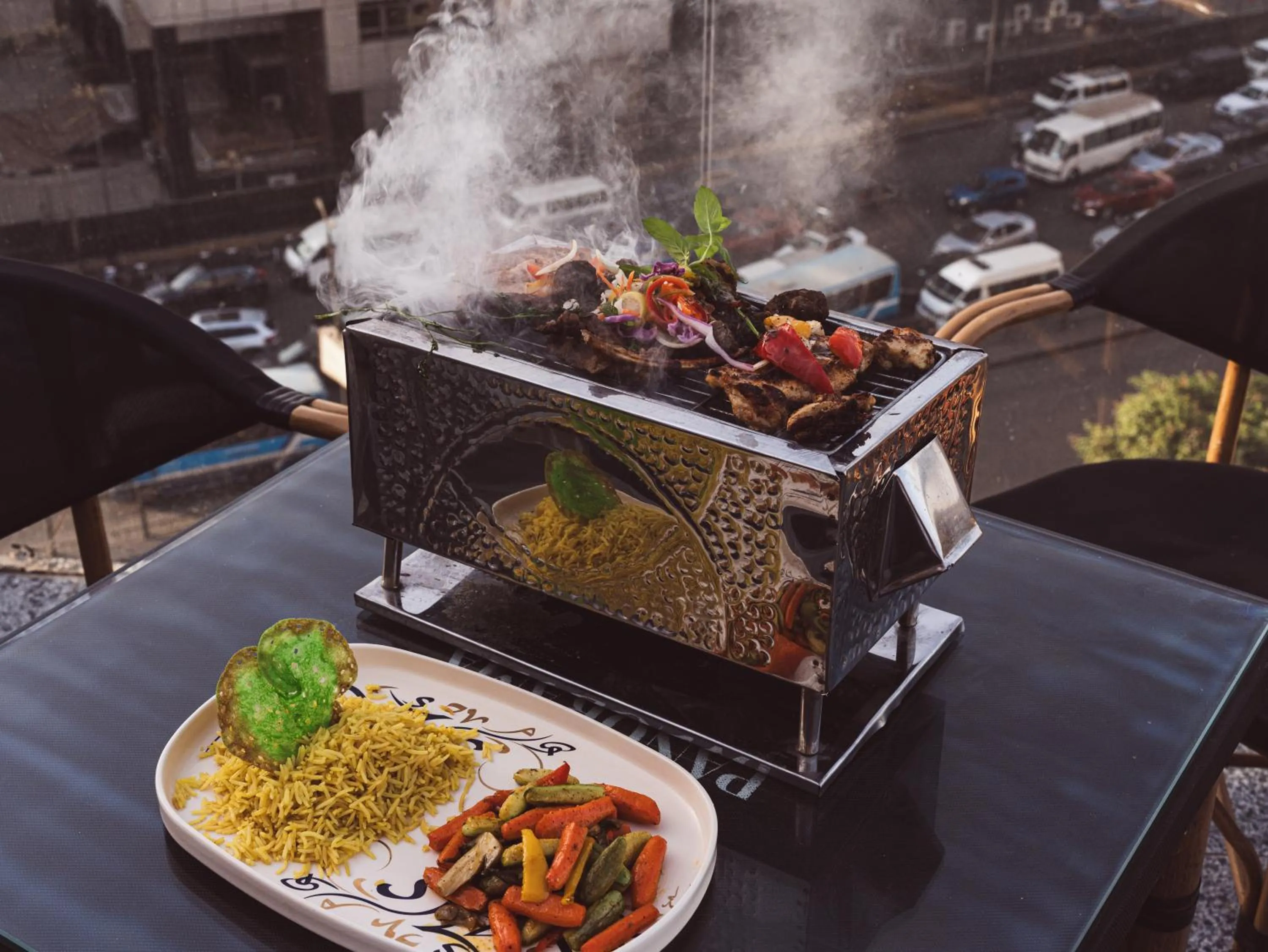 BBQ facilities in Panorama Ramsis Hotel & Cafe