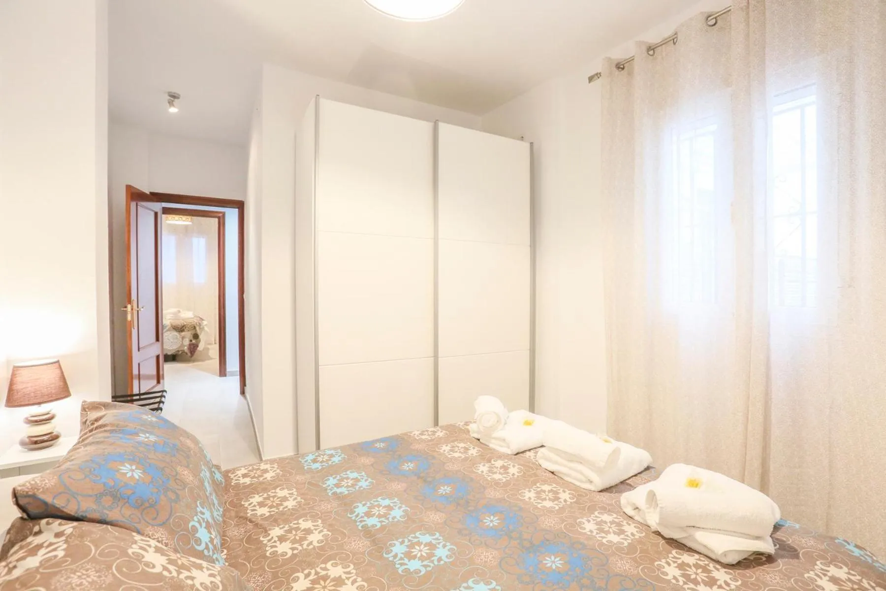 Bedroom, Bed in Apartamento Sol