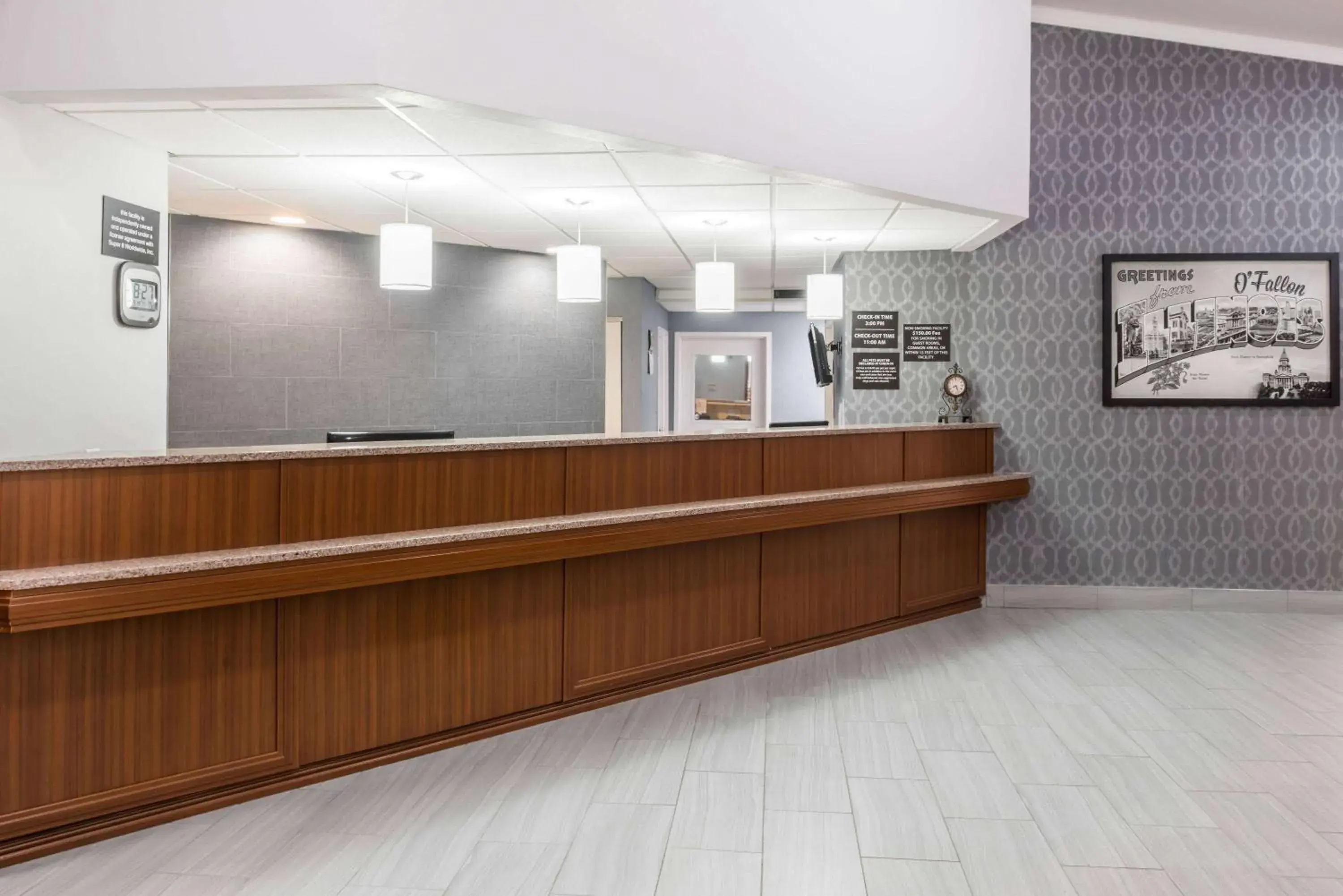 Lobby or reception in Super 8 by Wyndham O'Fallon Lobby or reception in Super 8 by Wyndham O'Fallon