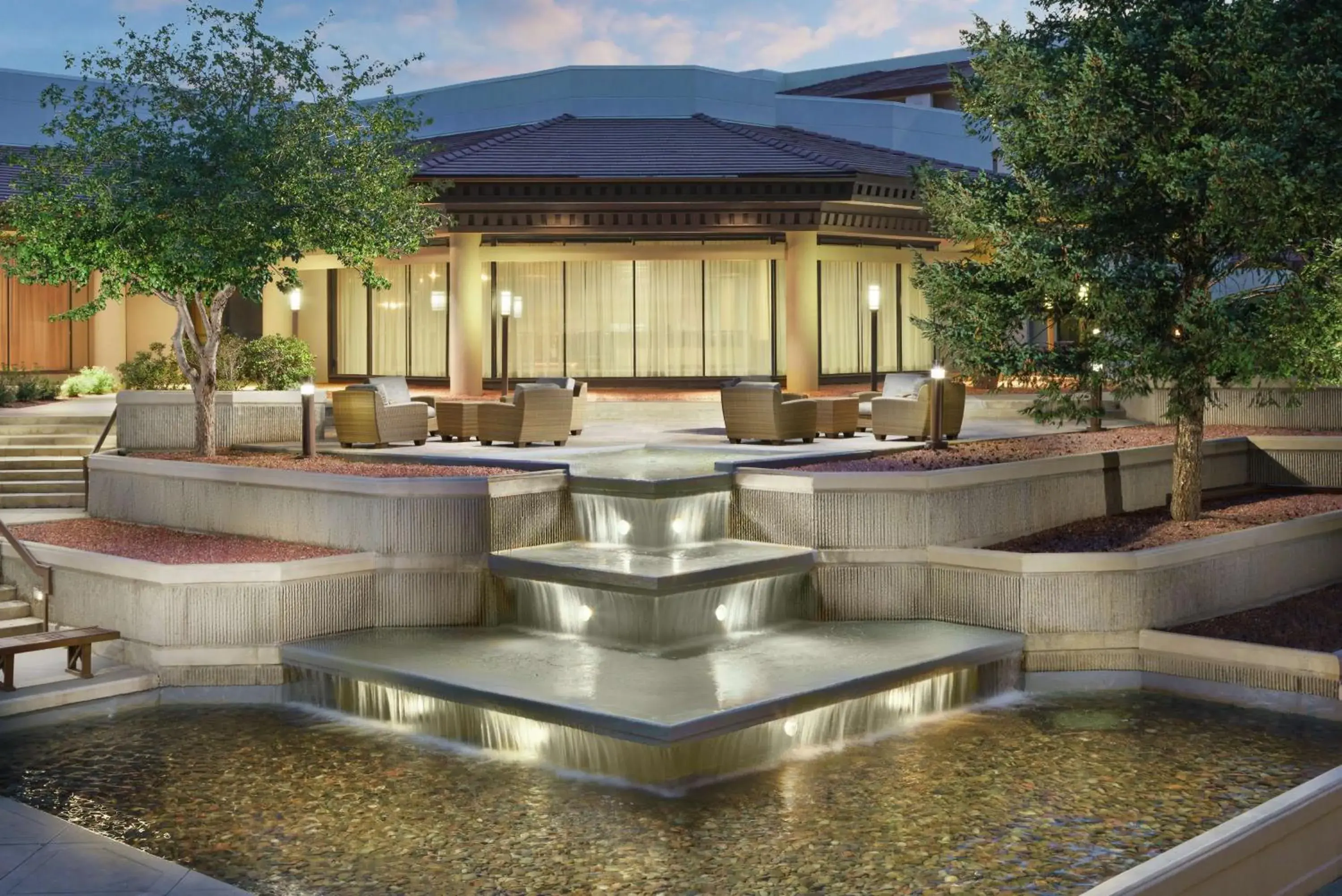 Inner courtyard view in DoubleTree by Hilton Colorado Springs Inner courtyard view in DoubleTree by Hilton Colorado Springs