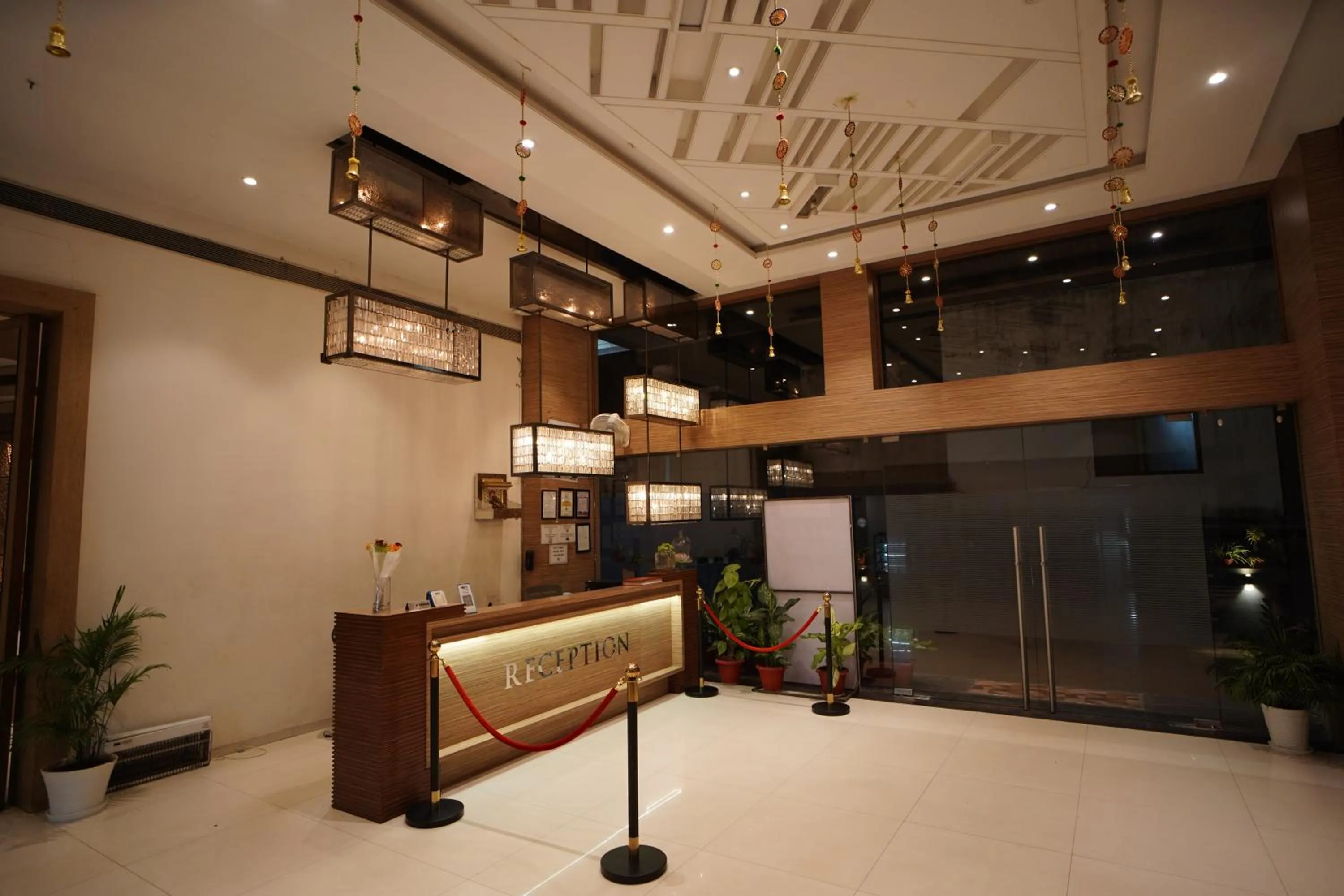 Lobby or reception in HOTEL AMORA - Rajnandgaon