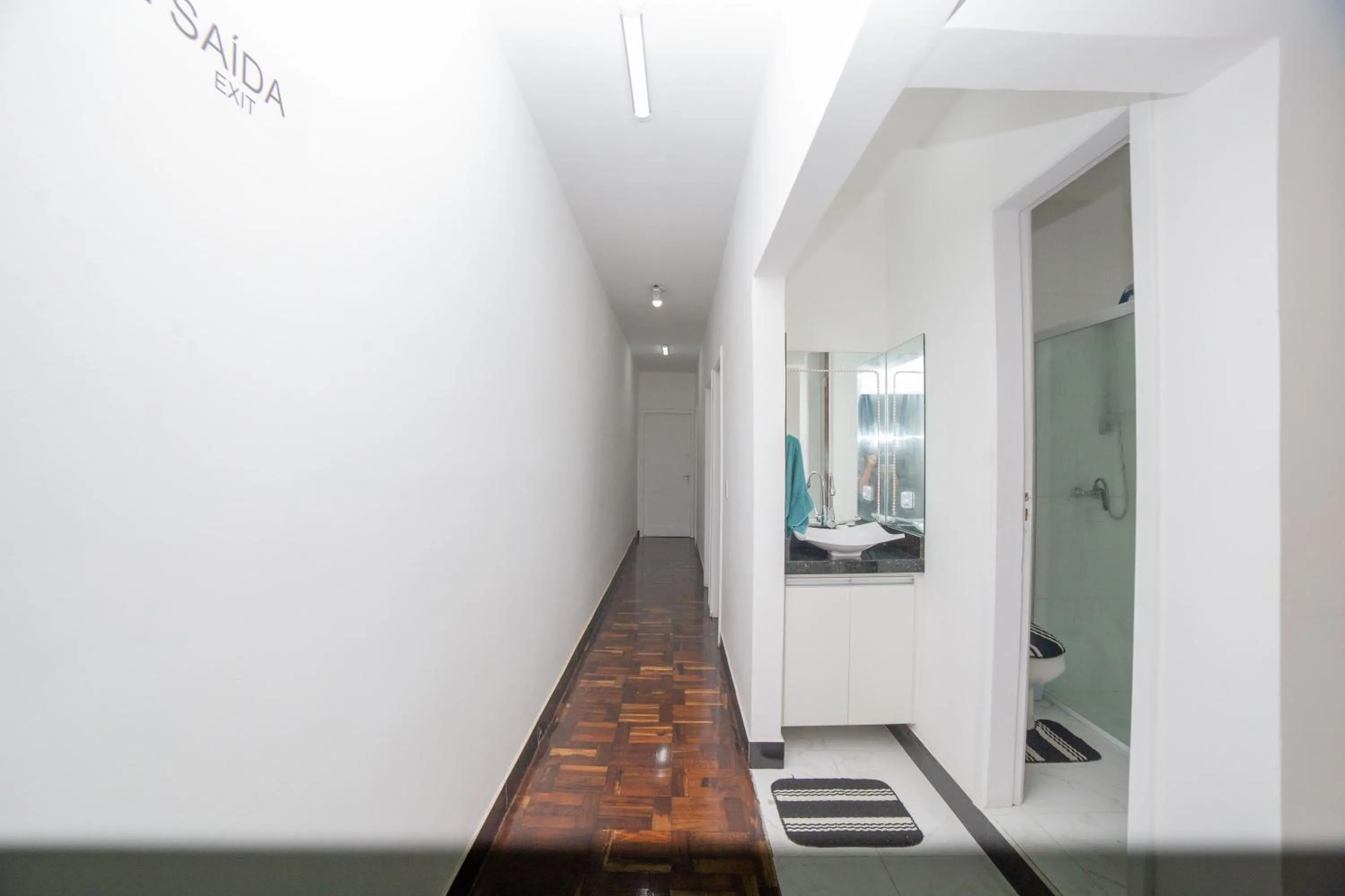 Decorative detail in Curitiba Central Hostel